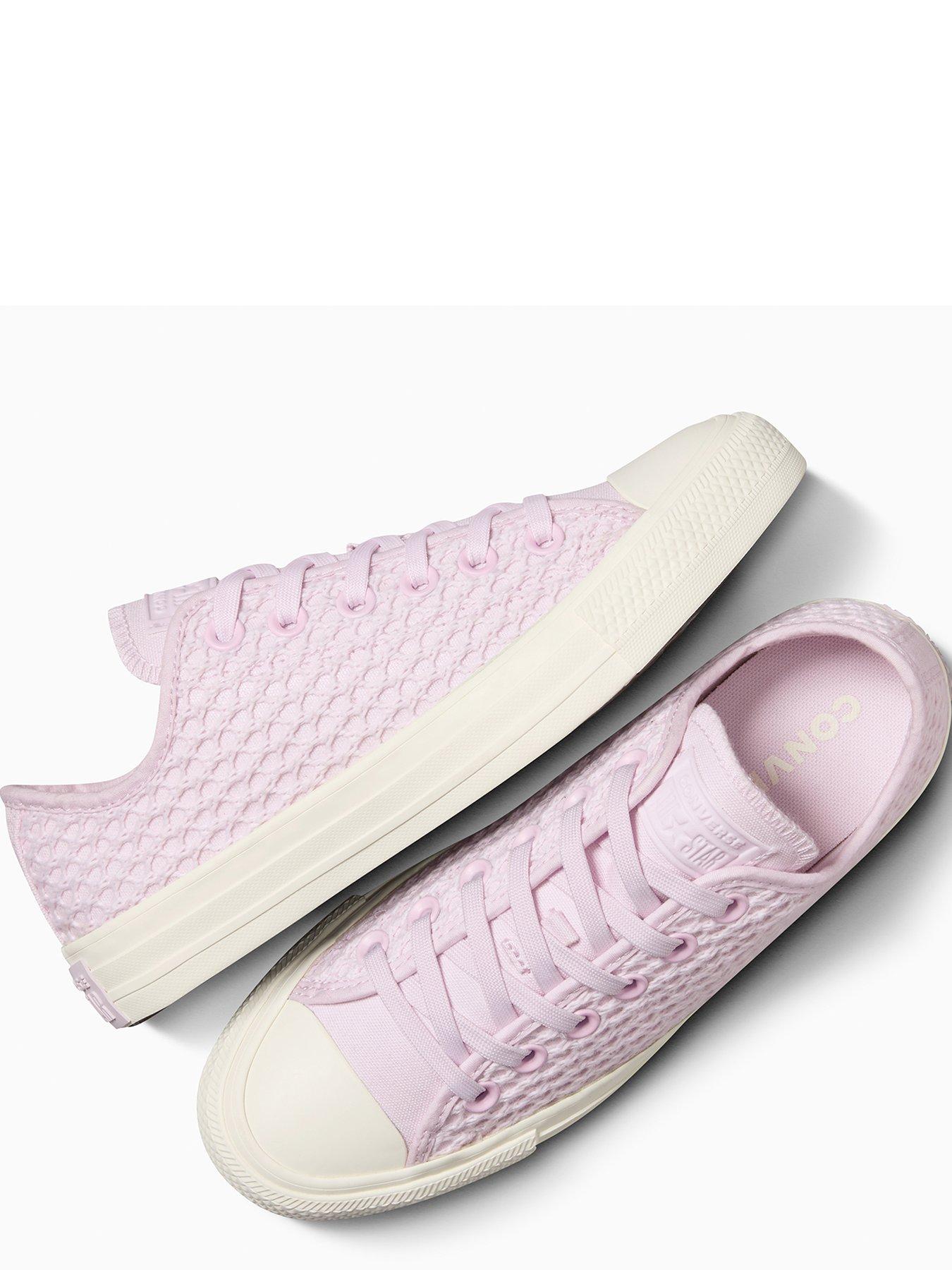 Converse Womens Festival Crochet Ox Trainers Lilac Very