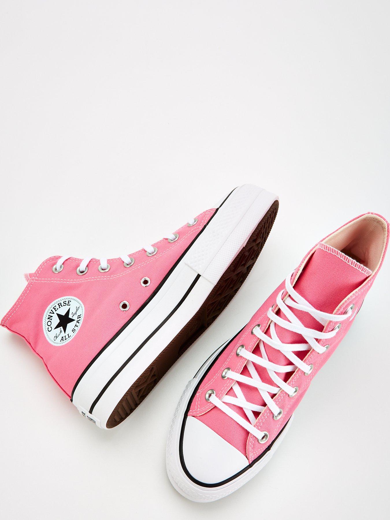 Pink high top converse size 4 hotsell