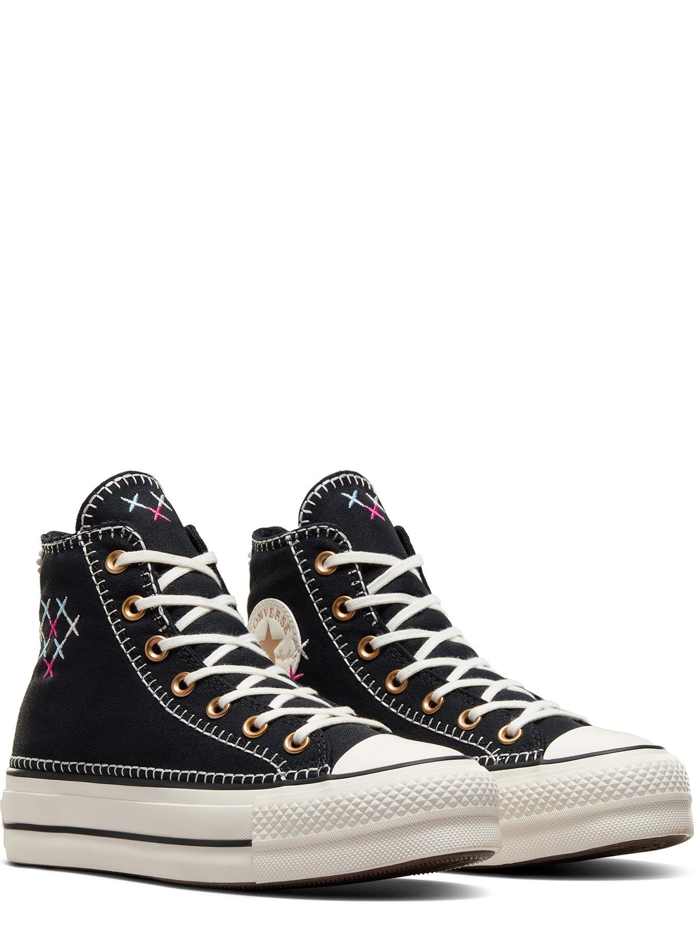 Womens Lift Stitch Sich High Tops Trainers Black
