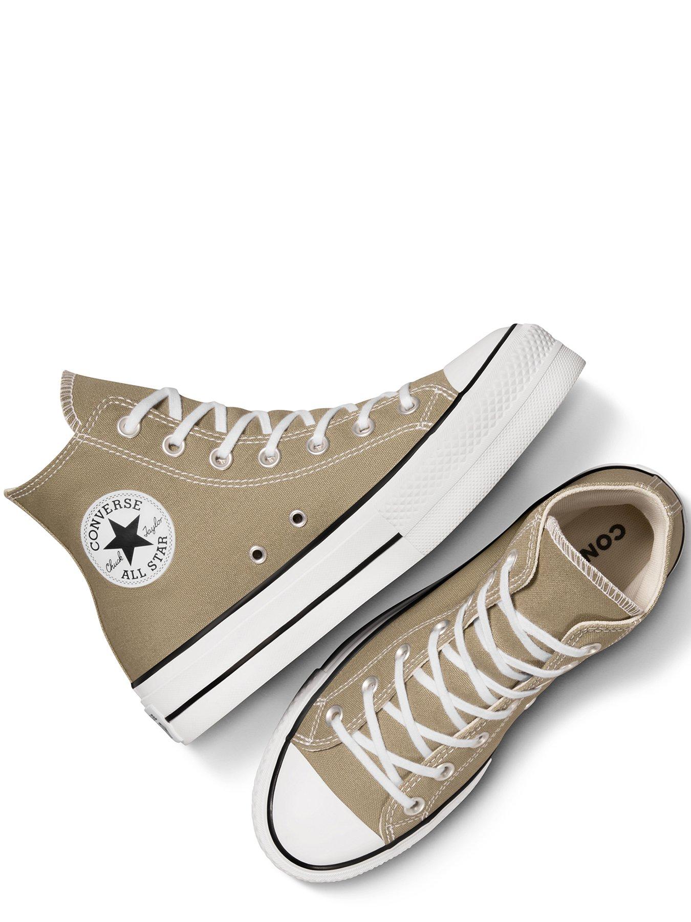 Converse Womens Lift Seasonal Color High Tops Trainers Khaki Very