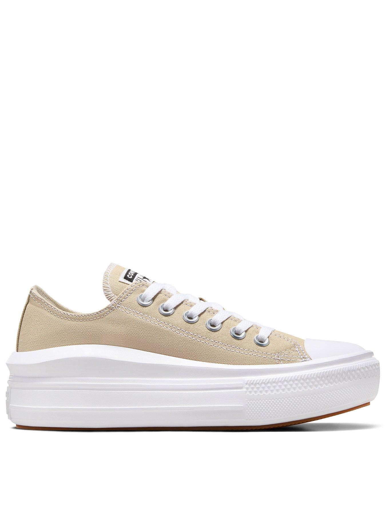 converse womens move seasonal color ox trainers - brown