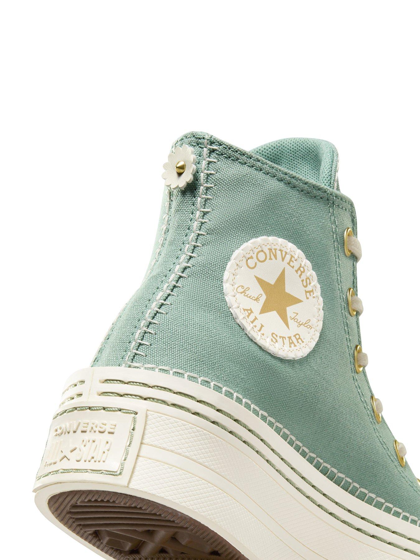 Converse Womens Modern Lift Stitch Sich High Tops Trainers Off White Very
