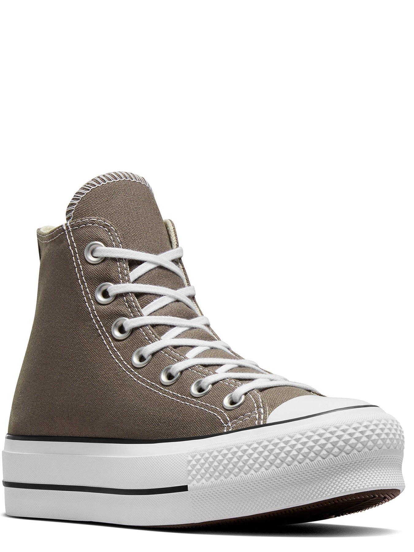 Converse Womens Lift Hi Top Trainers - Grey | Very.co.uk