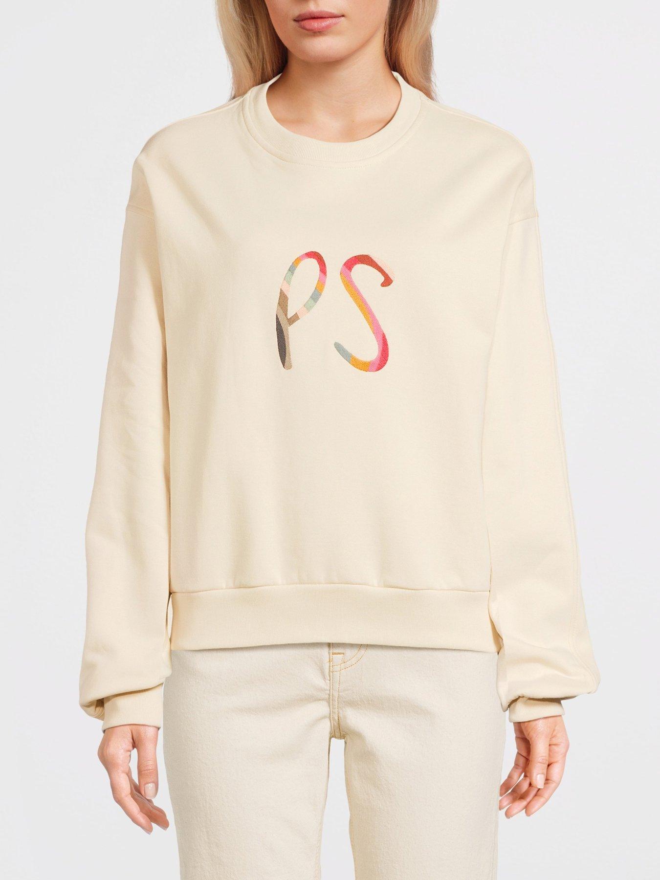 PS PAUL SMITH Swirl Sweatshirt - Ecru | Very.co.uk