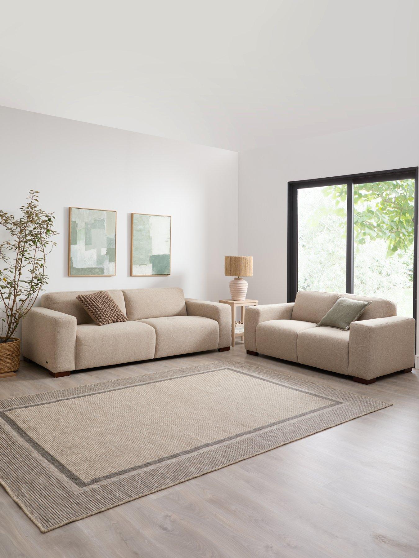 Michelle Keegan Home Cortes 3 + 2 Seater Fabric Sofa Set (Buy and SAVE!) - FSC® Certified