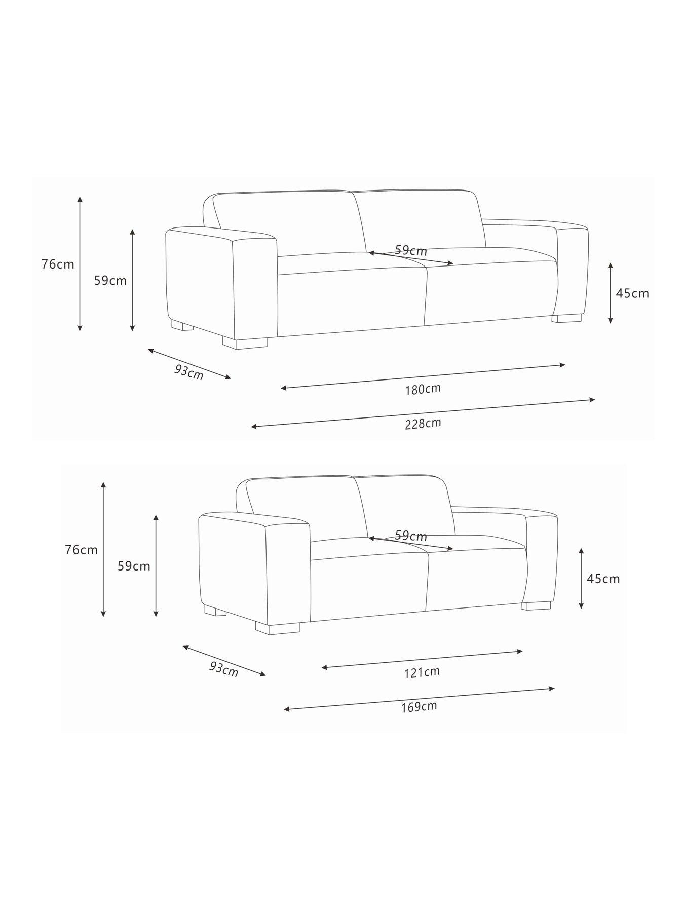 Image 7 of 7 of Michelle Keegan Home Cortes 3 + 2 Seater Fabric Sofa Set (Buy and SAVE!)