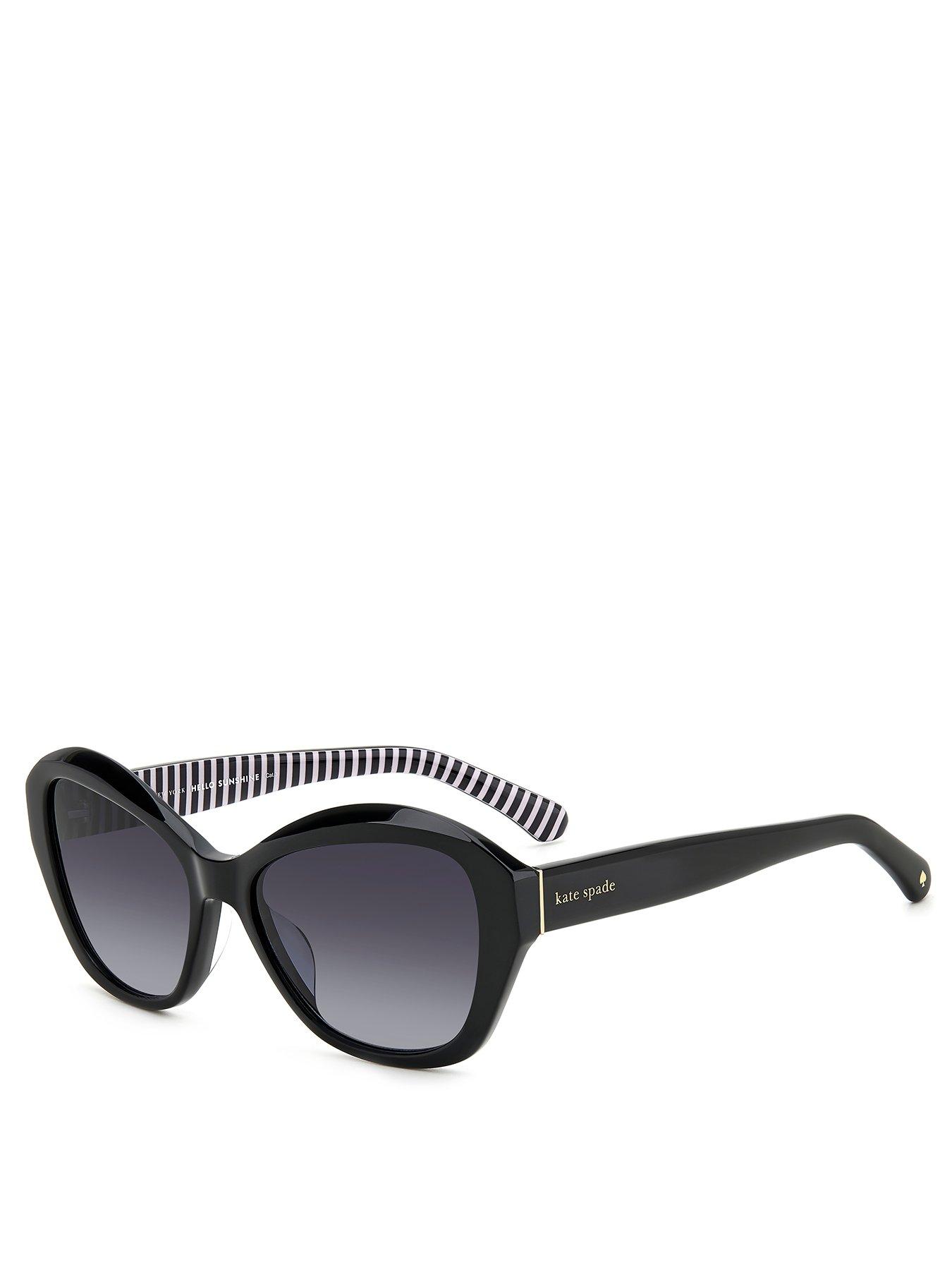 undefined Stripe Detail Cat Eye Sunglass