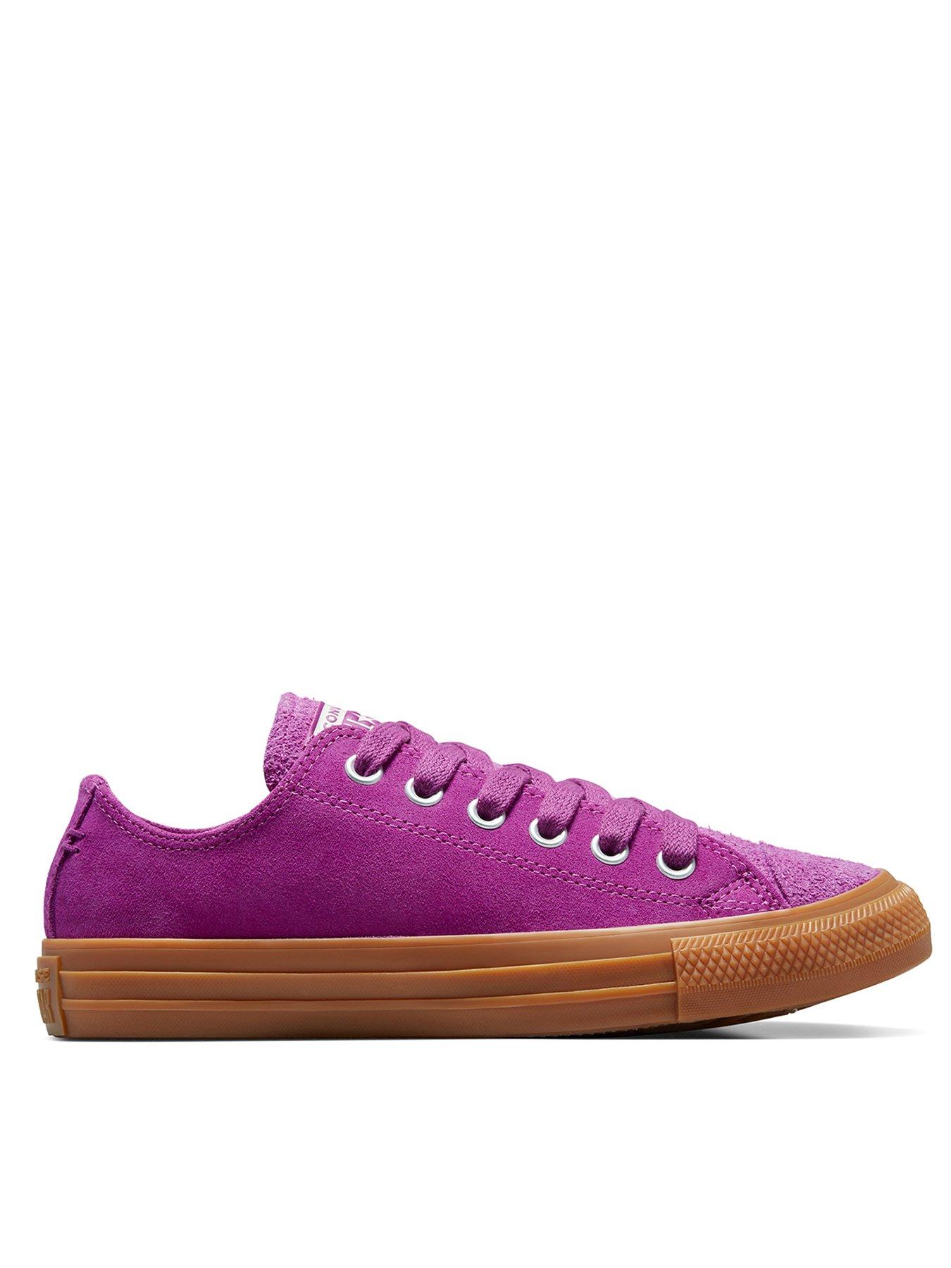 Women's purple clearance converse