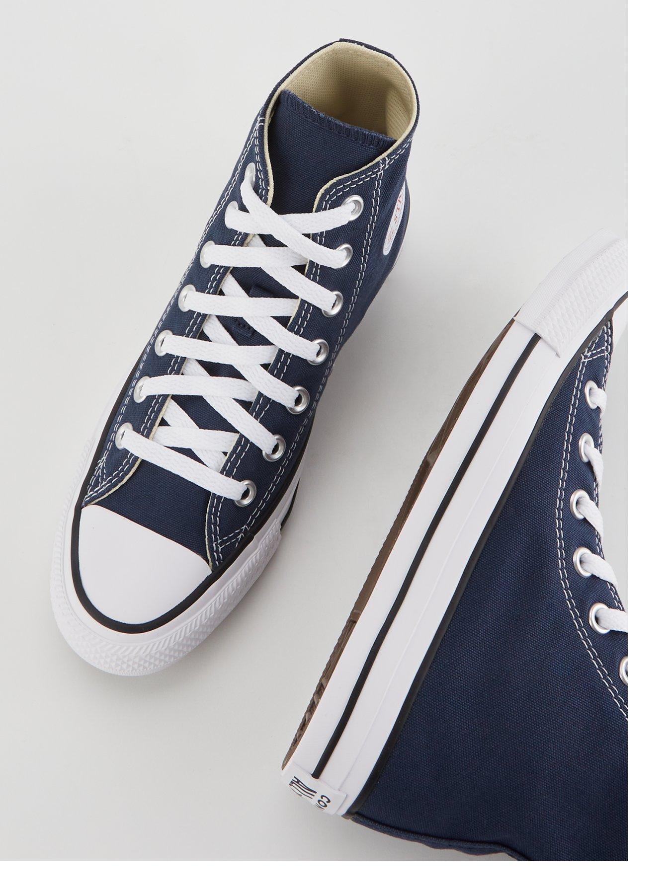 Image 4 of 7 of Converse Unisex Hi Top Trainers - Navy