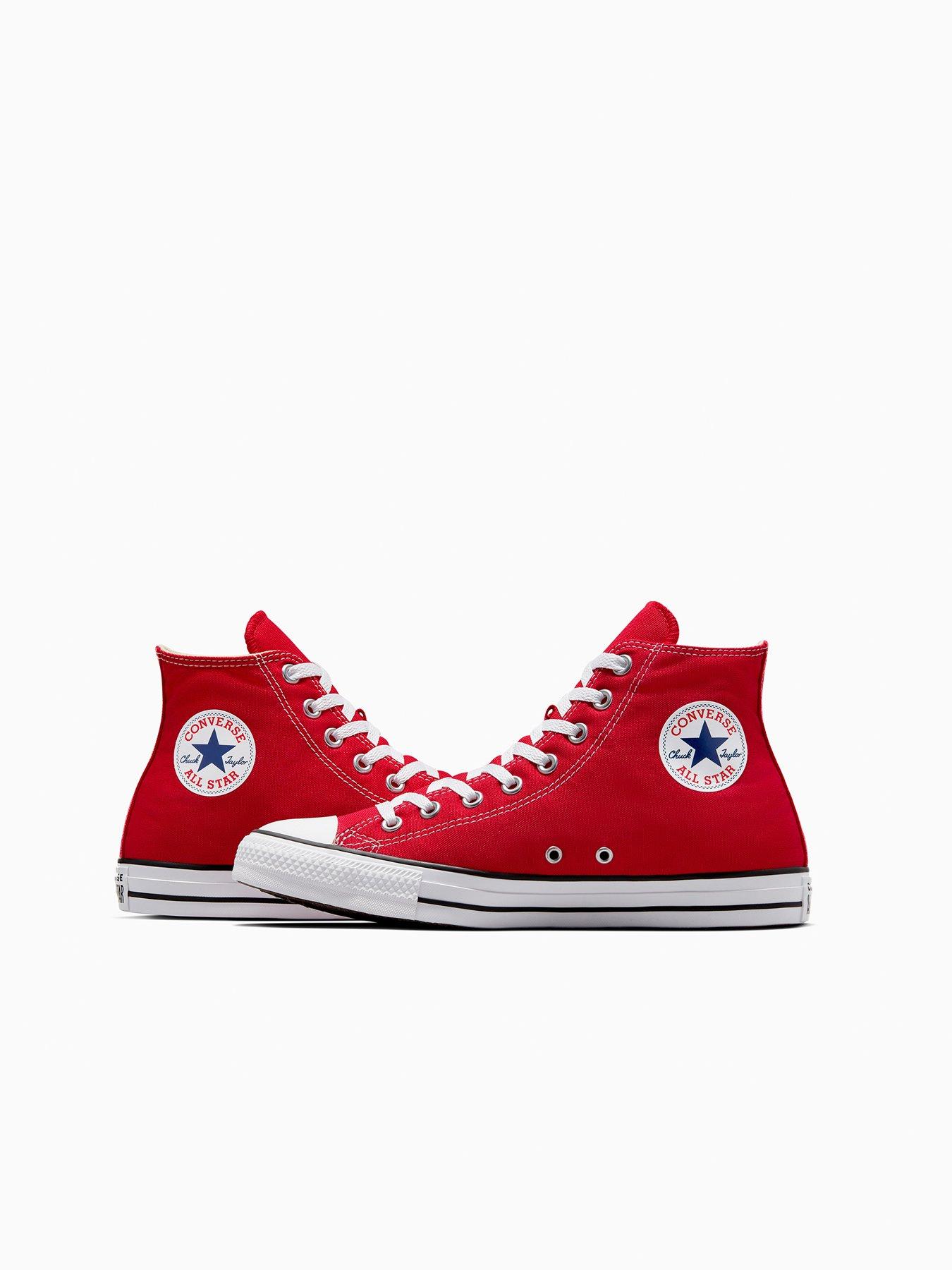Red high cut converse store
