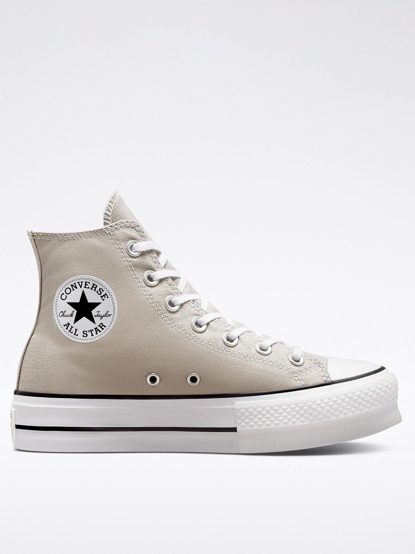 undefined Womens Lift Hi Top Trainers - Beige/White