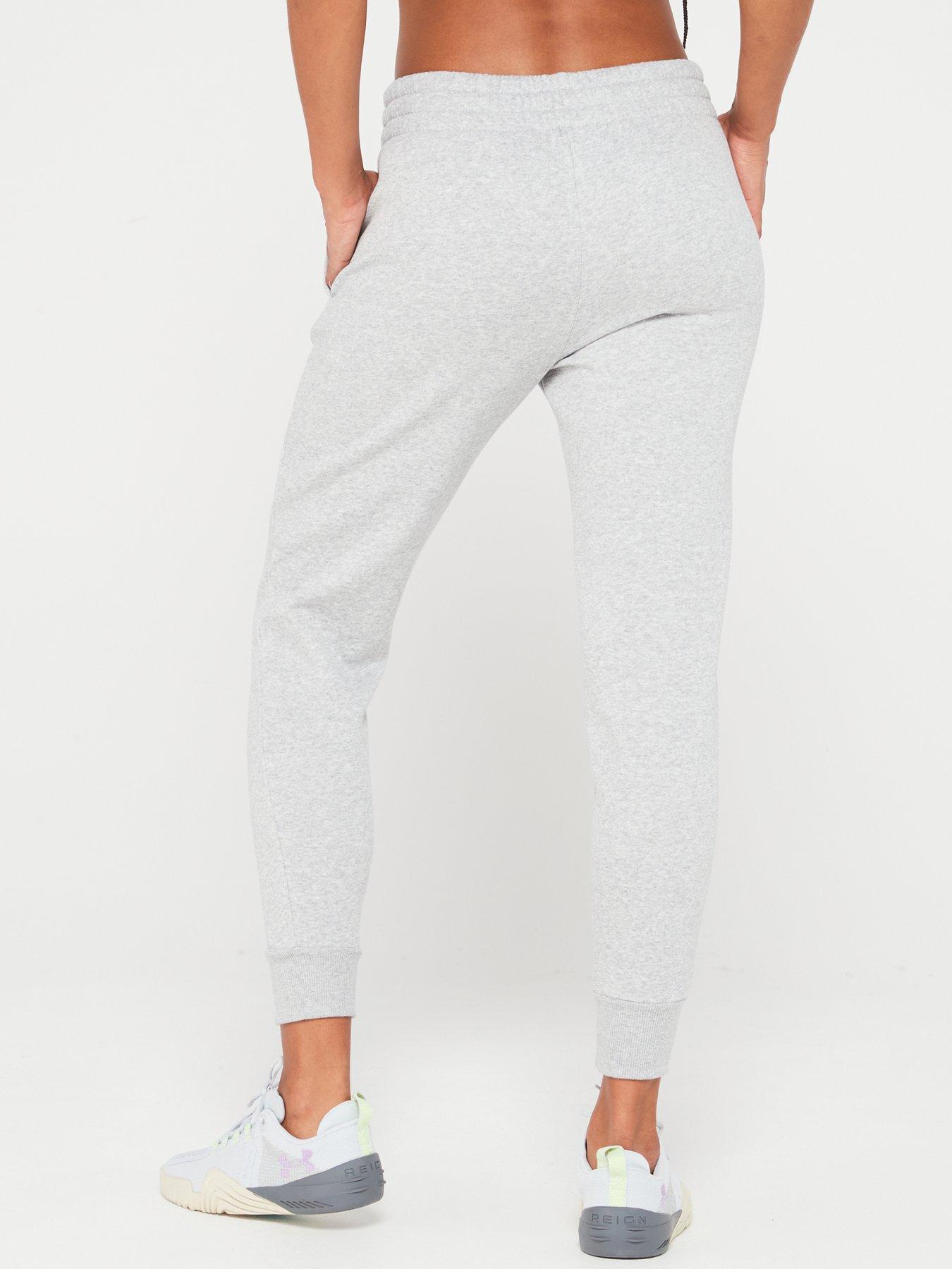 Image 2 of 4 of UNDER ARMOUR Women's Rival Fleece Joggers - Grey/White