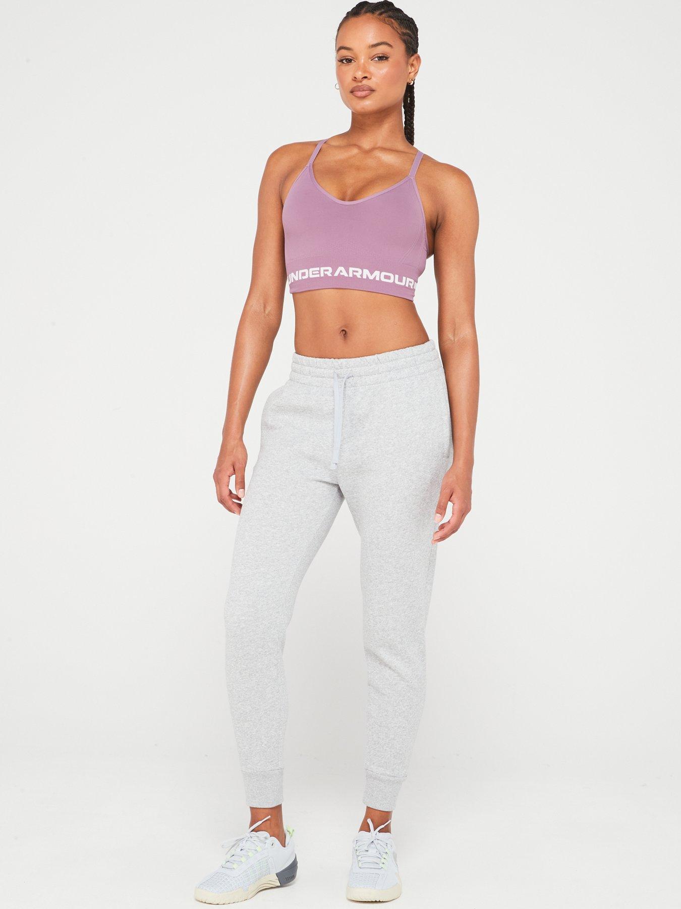 Image 3 of 4 of UNDER ARMOUR Women's Rival Fleece Joggers - Grey/White