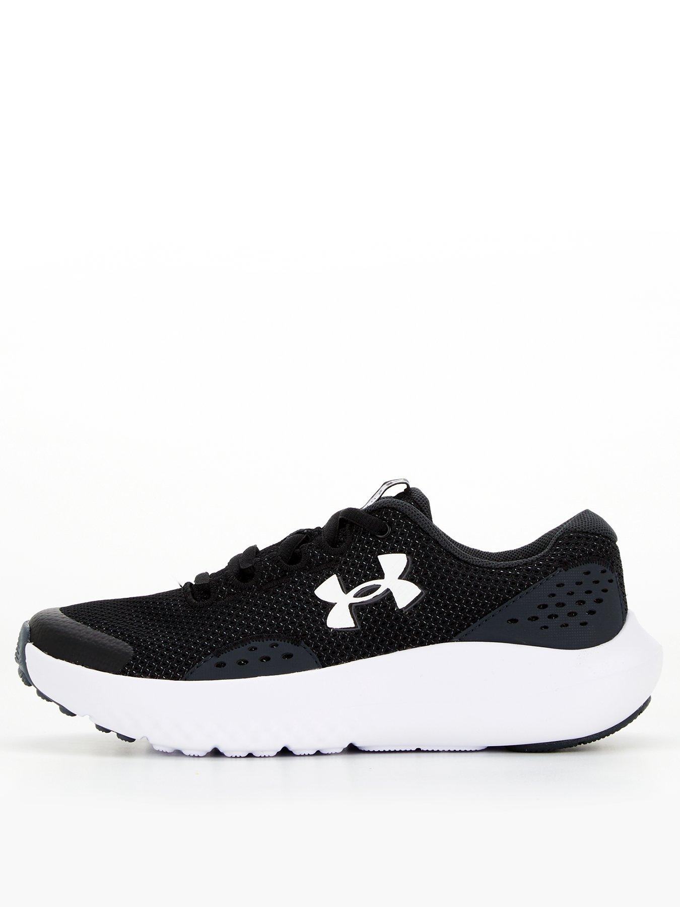 undefined Junior Boys Running Surge 4 Trainers - Black/White