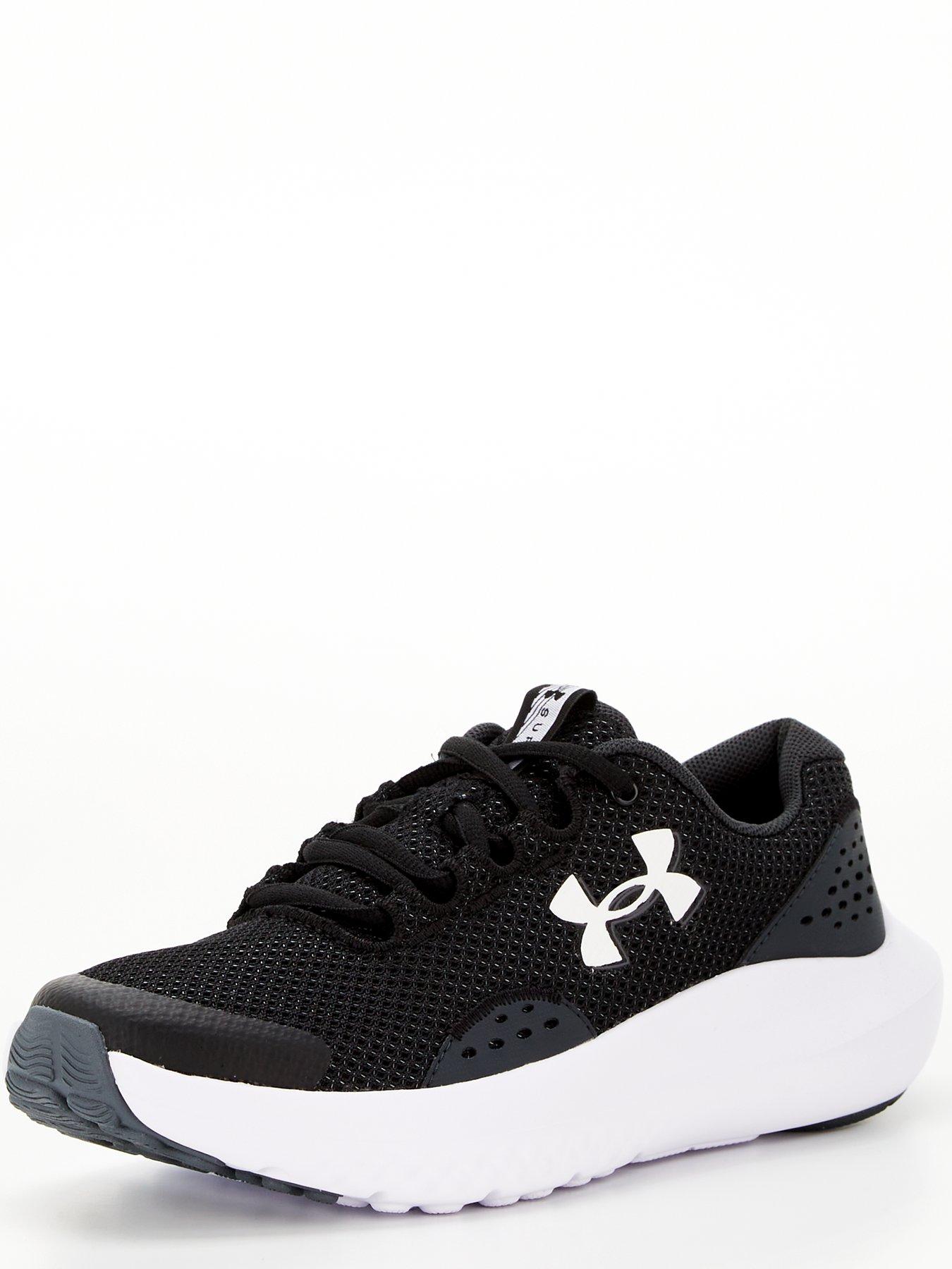 Image 2 of 6 of UNDER ARMOUR Junior Boys Running Surge 4 Trainers - Black/White