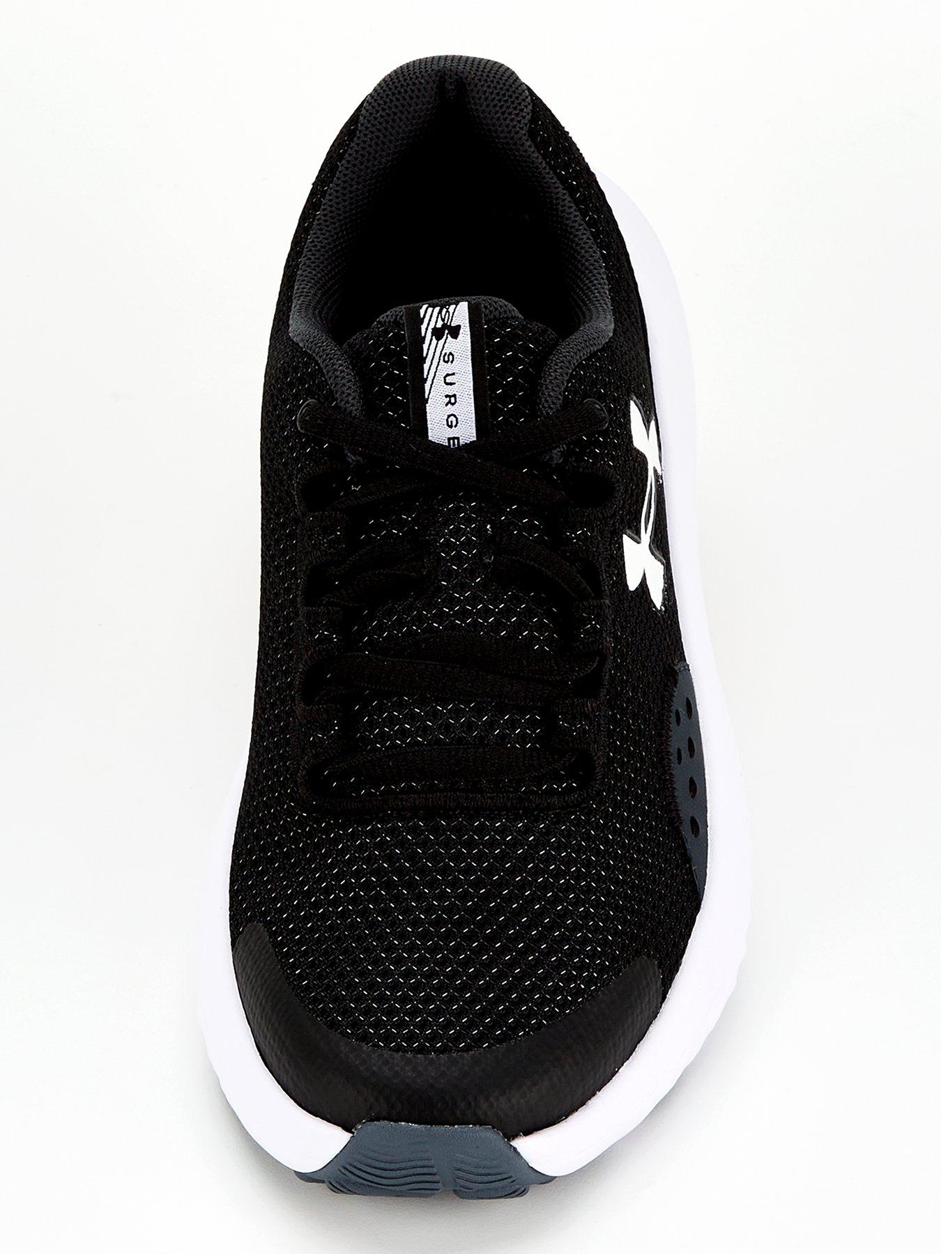 Image 4 of 6 of UNDER ARMOUR Junior Boys Running Surge 4 Trainers - Black/White