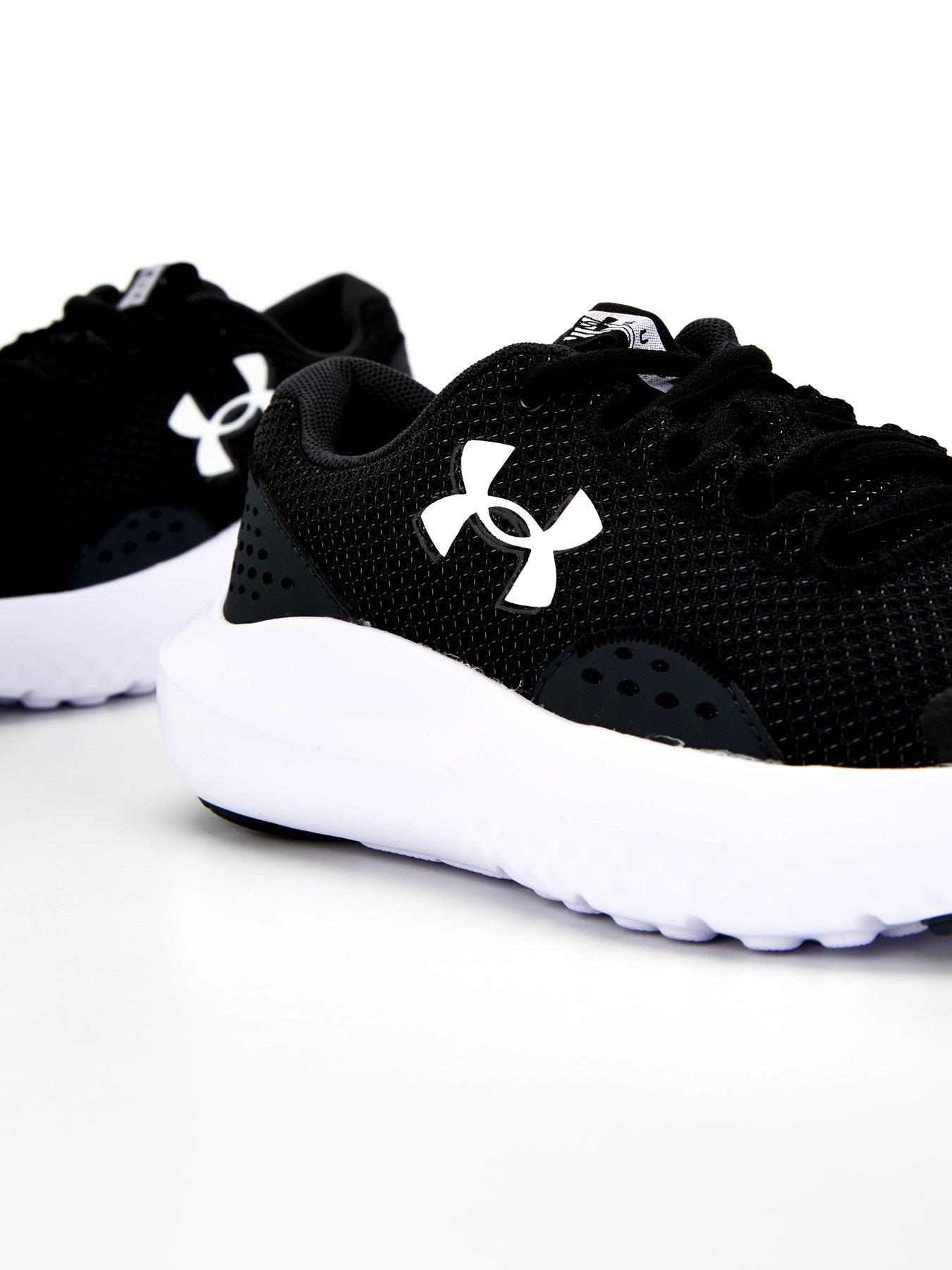Image 6 of 6 of UNDER ARMOUR Junior Boys Running Surge 4 Trainers - Black/White