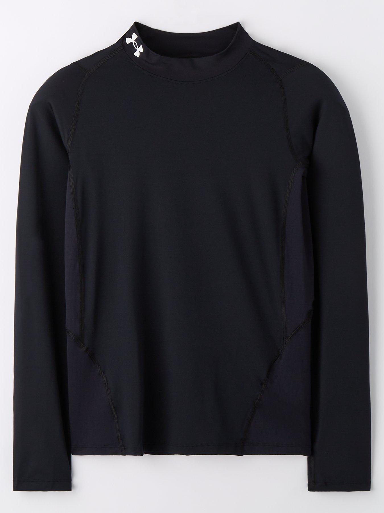 Under Armour HeatGear Mock Long Sleeve Black