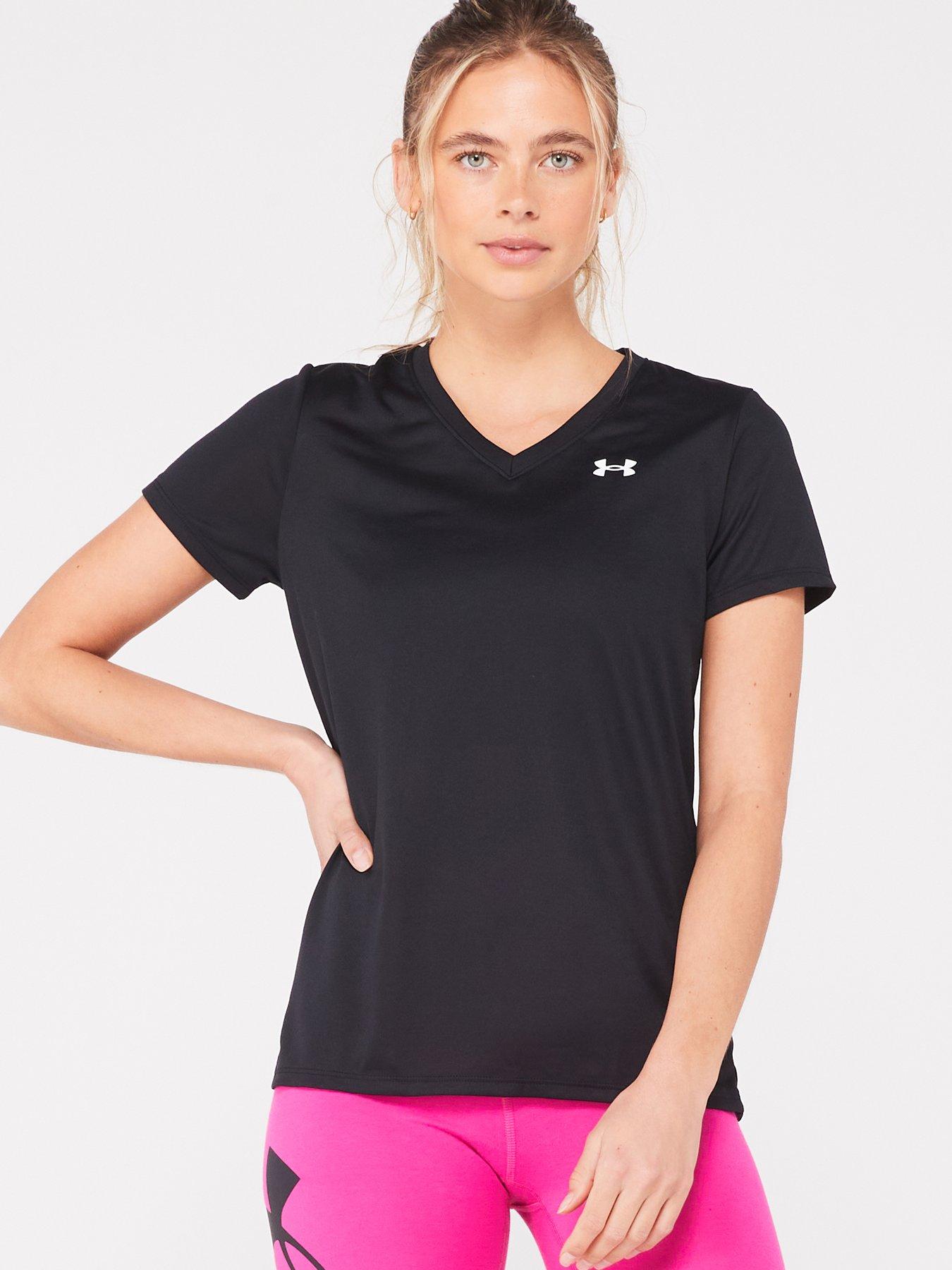 UNDER ARMOUR Womens Training Tech Solid - Black/White