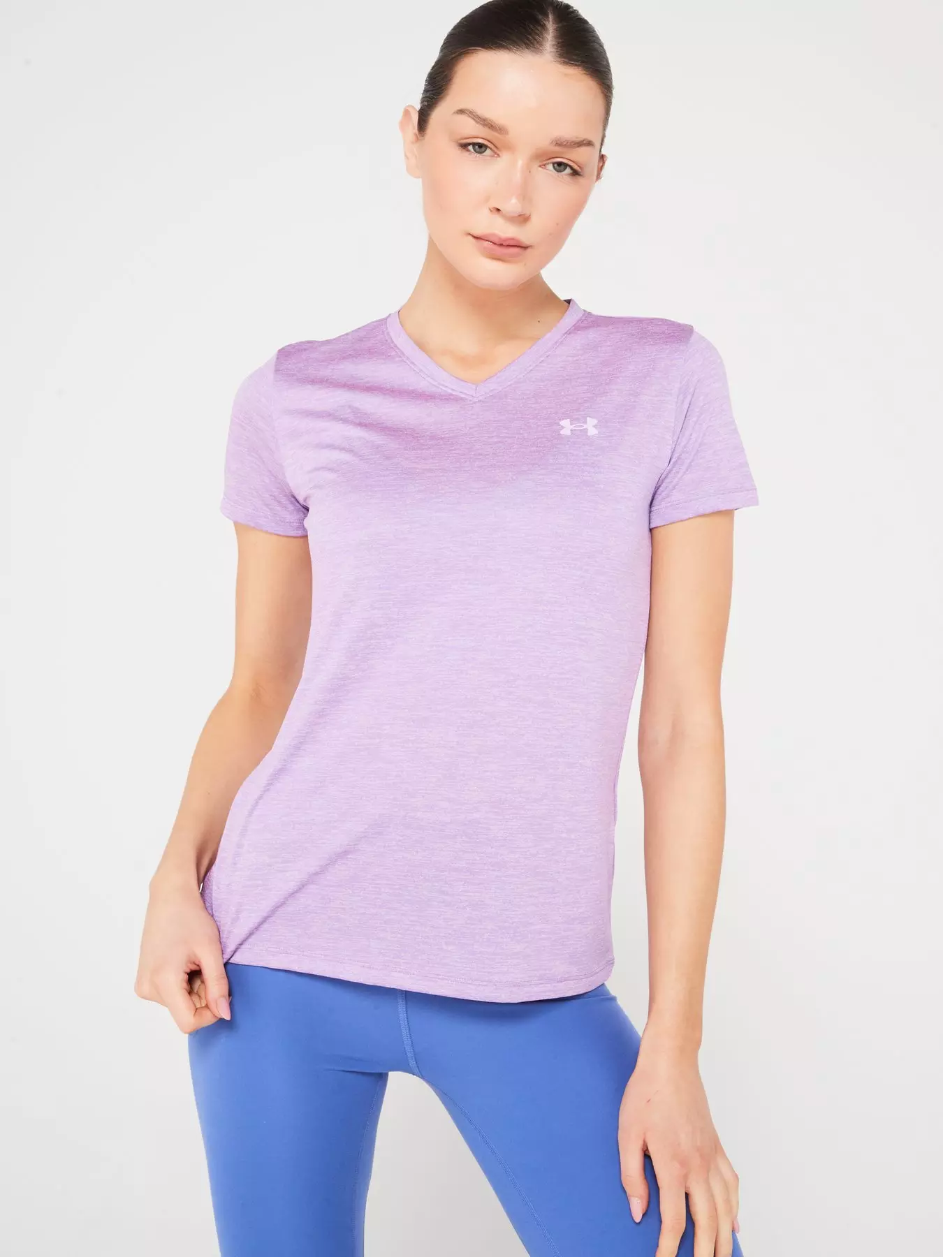 Under Armour Older Girls Tech Twist T-Shirt - Purple