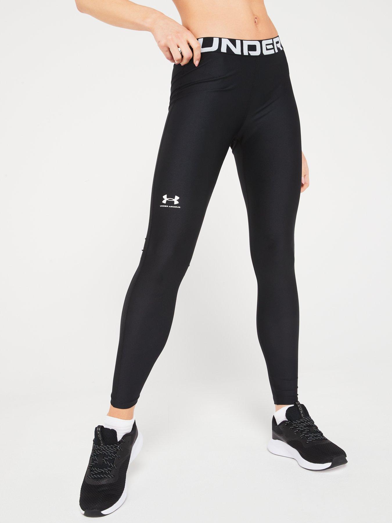UNDER ARMOUR Compression Hi-Rise Black/Abstract Ankle Leggings