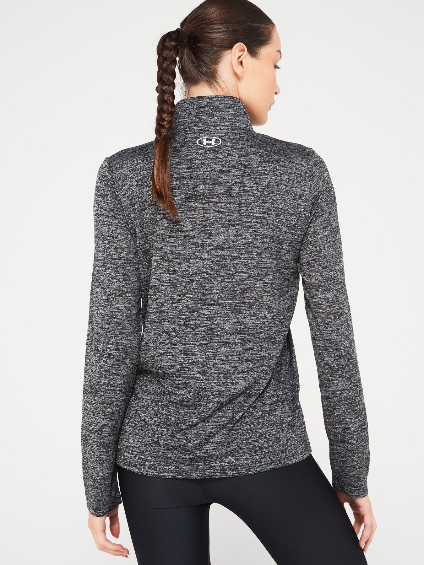 Image 2 of 5 of UNDER ARMOUR Womens Training Tech 1/2 Zip -  Twist - Black/White