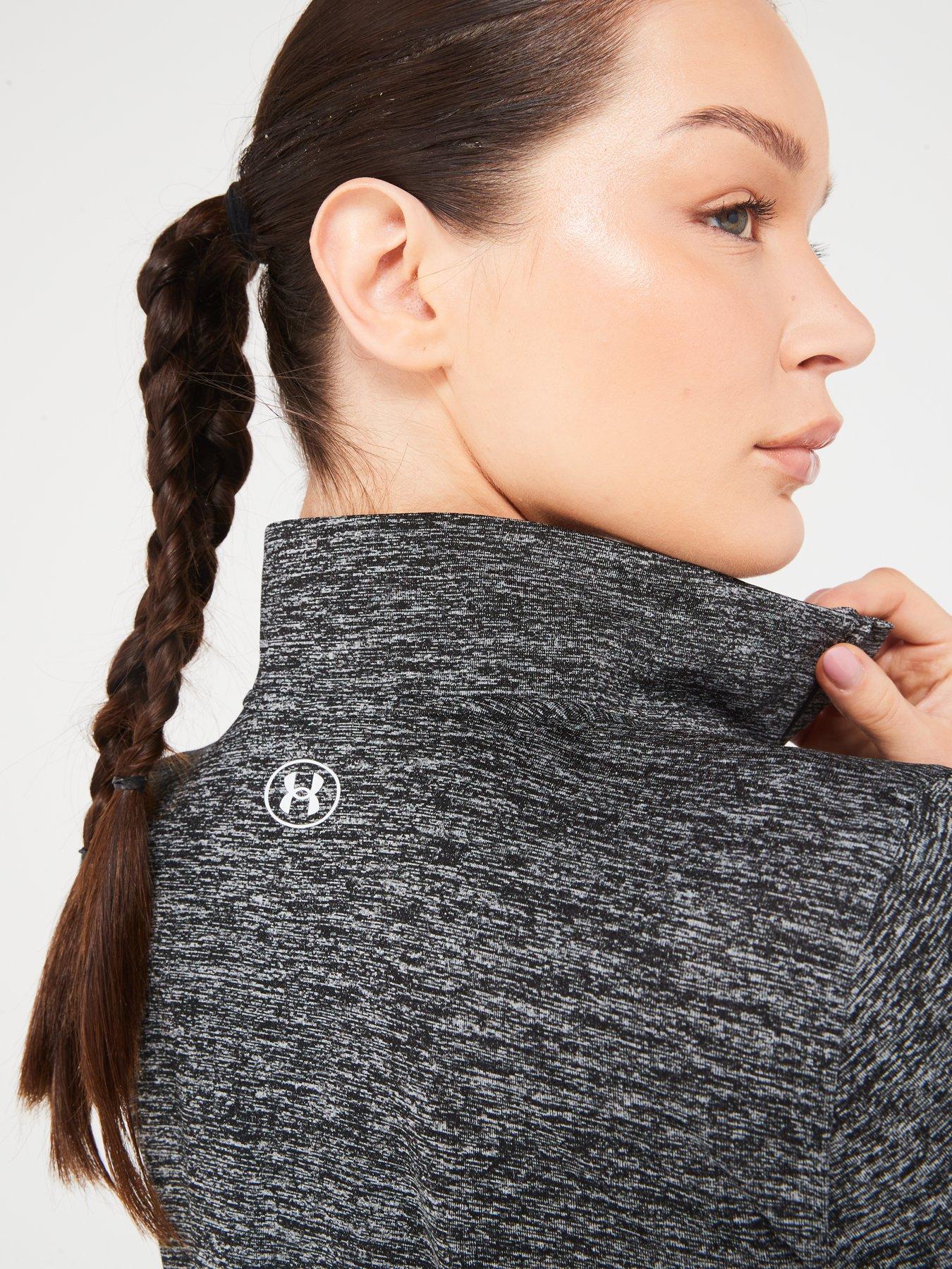 Image 5 of 5 of UNDER ARMOUR Womens Training Tech 1/2 Zip -  Twist - Black/White