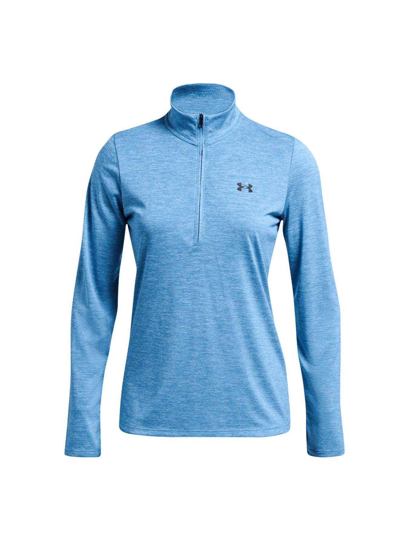 UNDER ARMOUR Womens Training Tech 1/2 Zip - Twist - Blue/Black | Very.co.uk