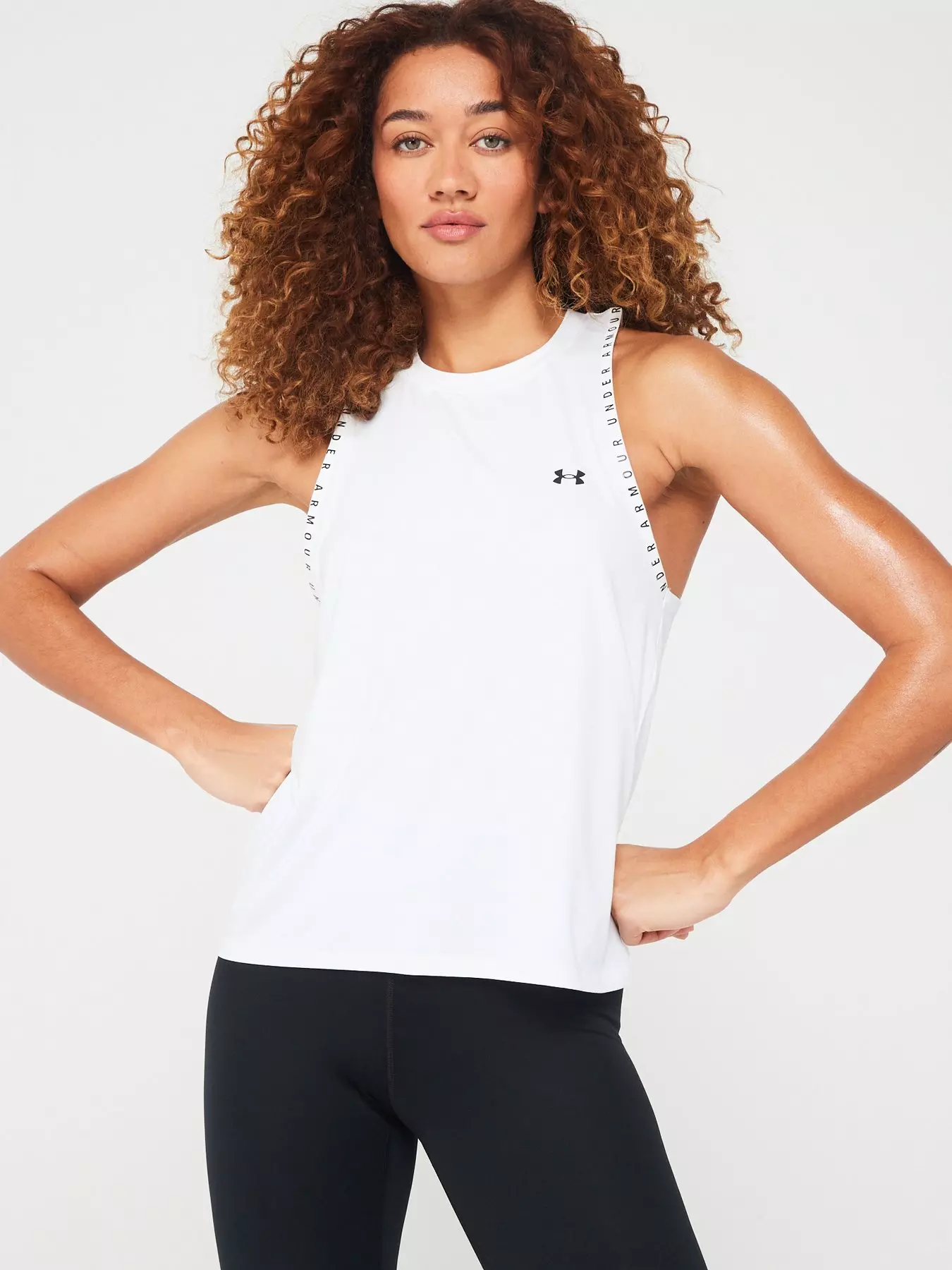 Under Armour - Womens W Freedom TB Warmup Top, X-Small, White