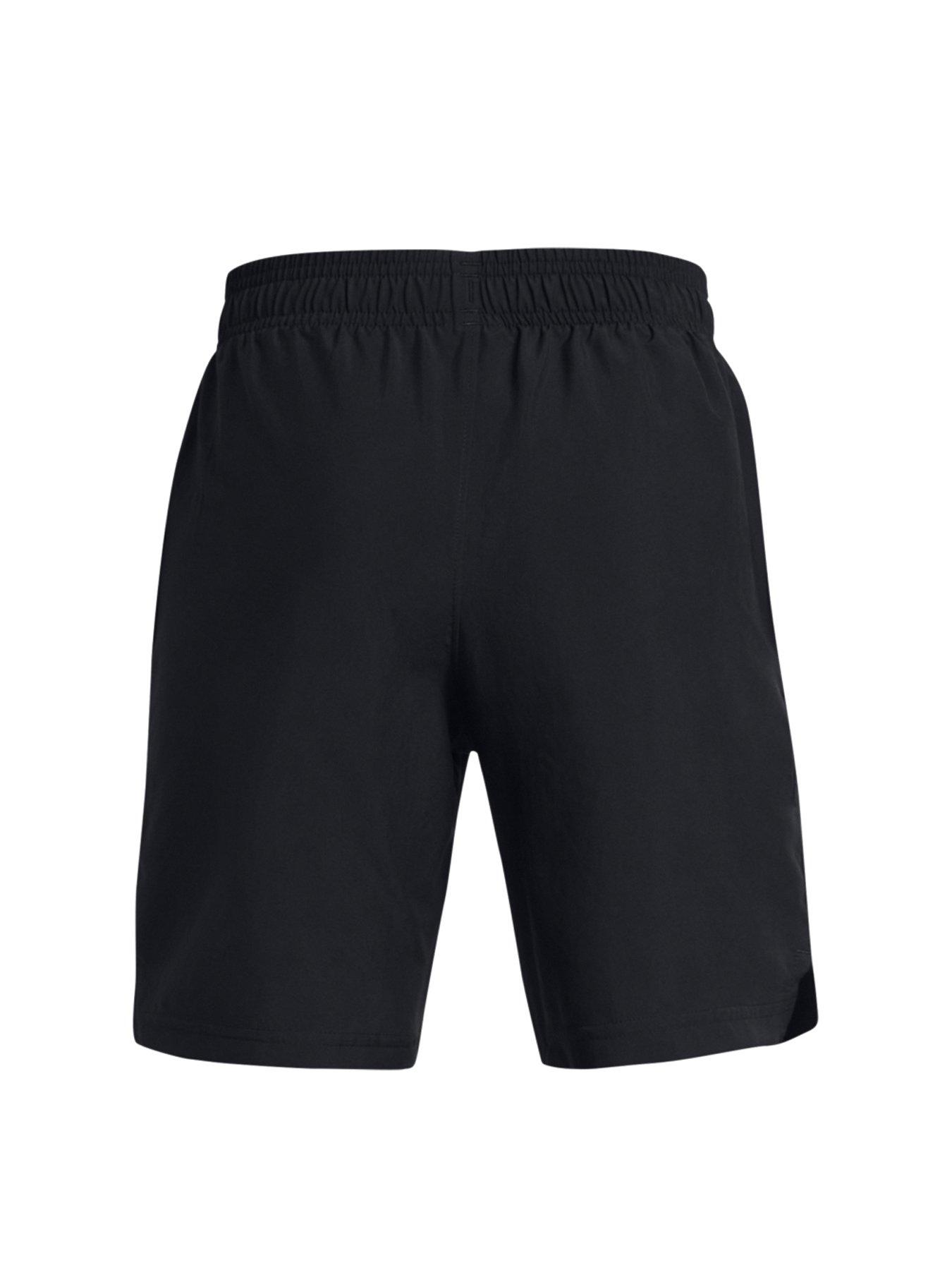 Image 6 of 6 of UNDER ARMOUR Junior Boys Woven Wordmark Shorts - Black/White