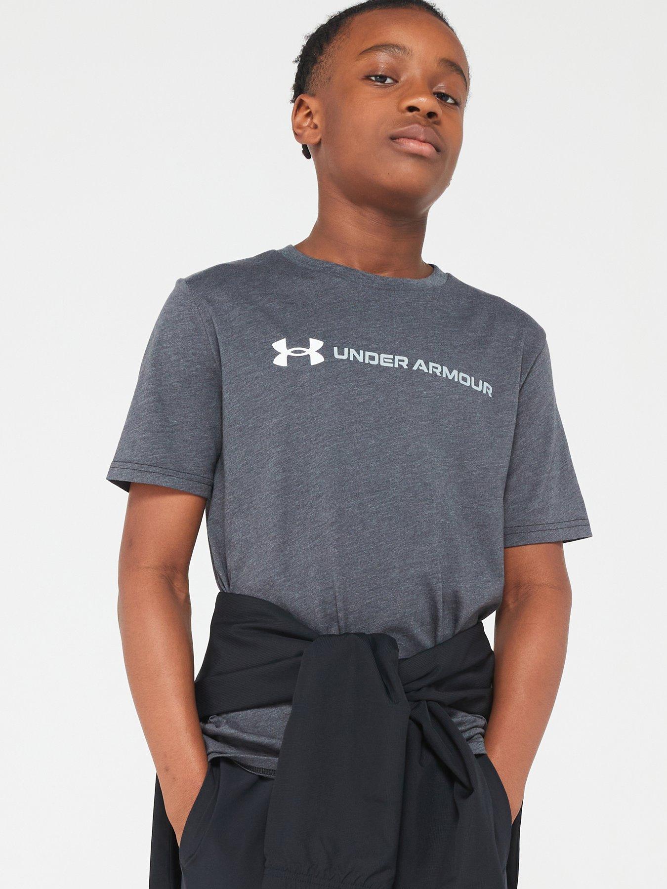 Under Armour Youths Team Issue Wordmark T-Shirt (Black)