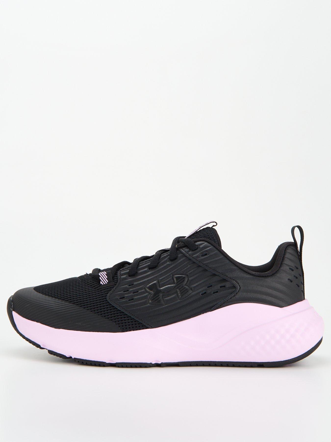 Ladies black under armour trainers best sale