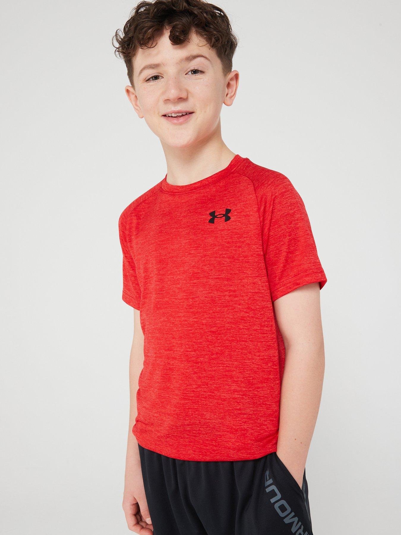 Under Armour Charged Cotton T Shirt Youngster Boys Crew Neck Tee