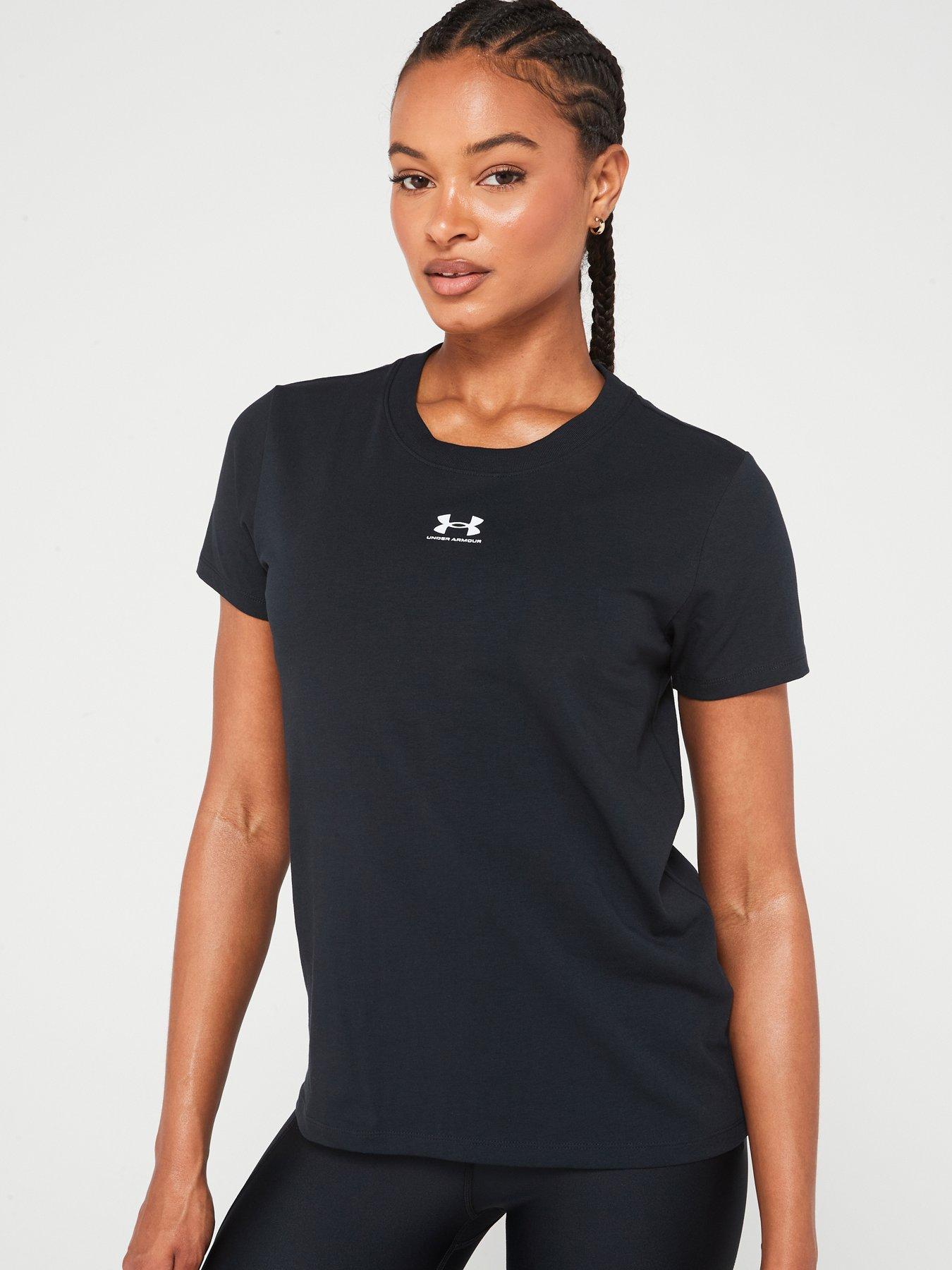 UNDER ARMOUR Women's Off Campus Core Top - Black/White
