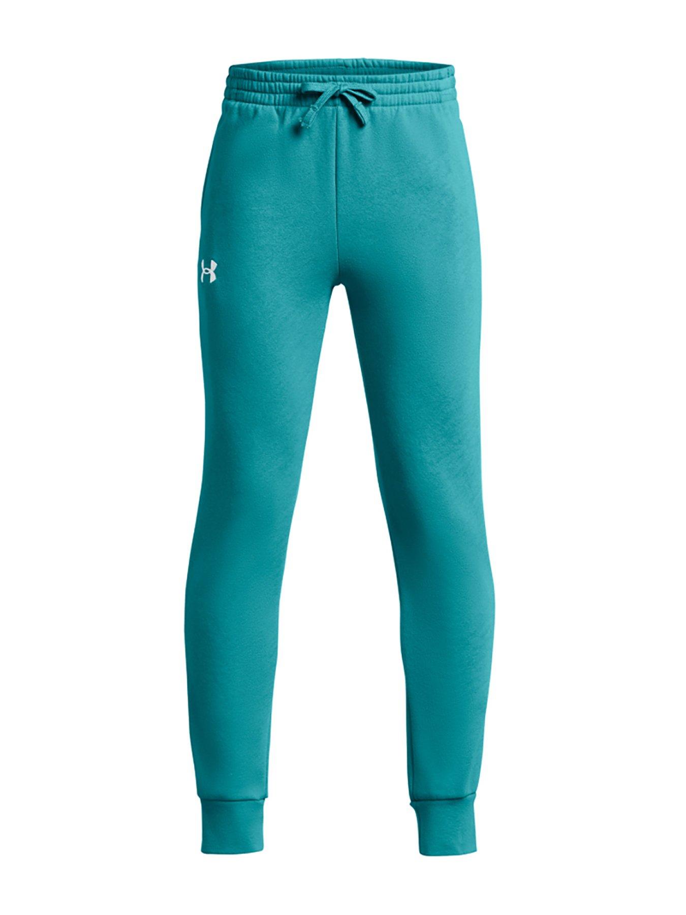 UNDER ARMOUR Junior Boys Rival Fleece Joggers - Blue/White