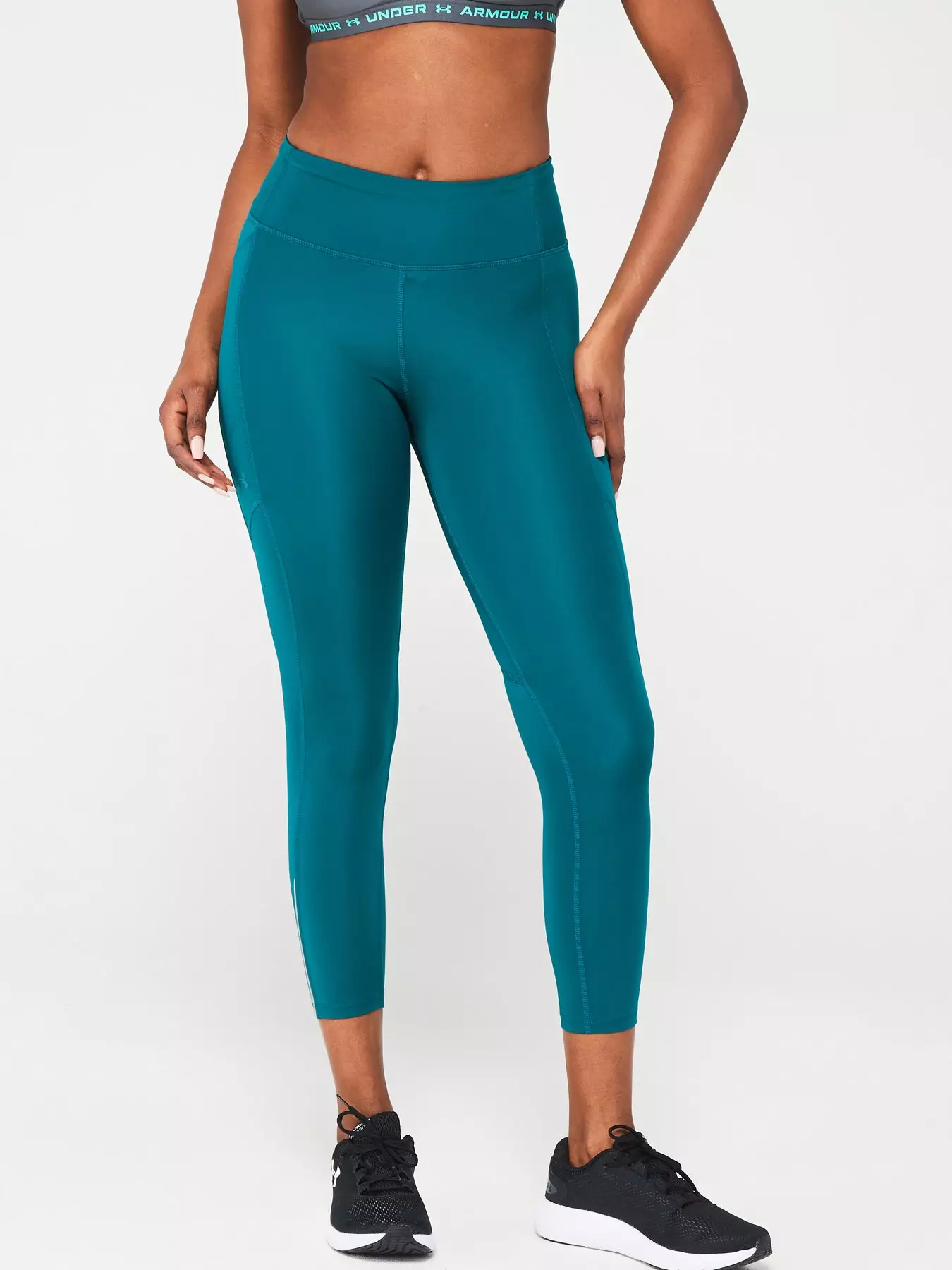 Under Armour Womens Leggings Blue/Green XL : : Fashion