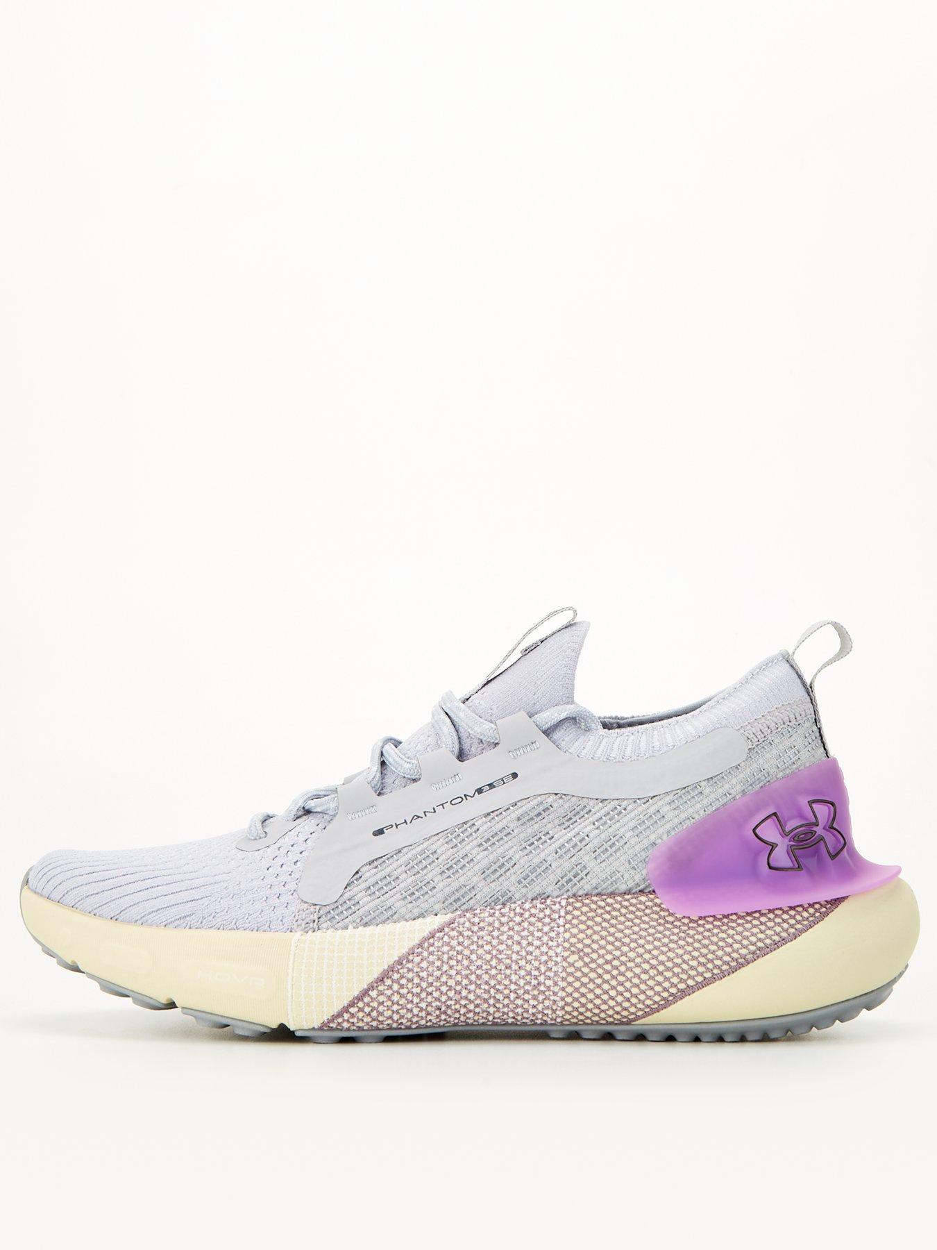 UNDER ARMOUR Women s Running HOVR Phantom 3 SE Trainers Grey Purple Very