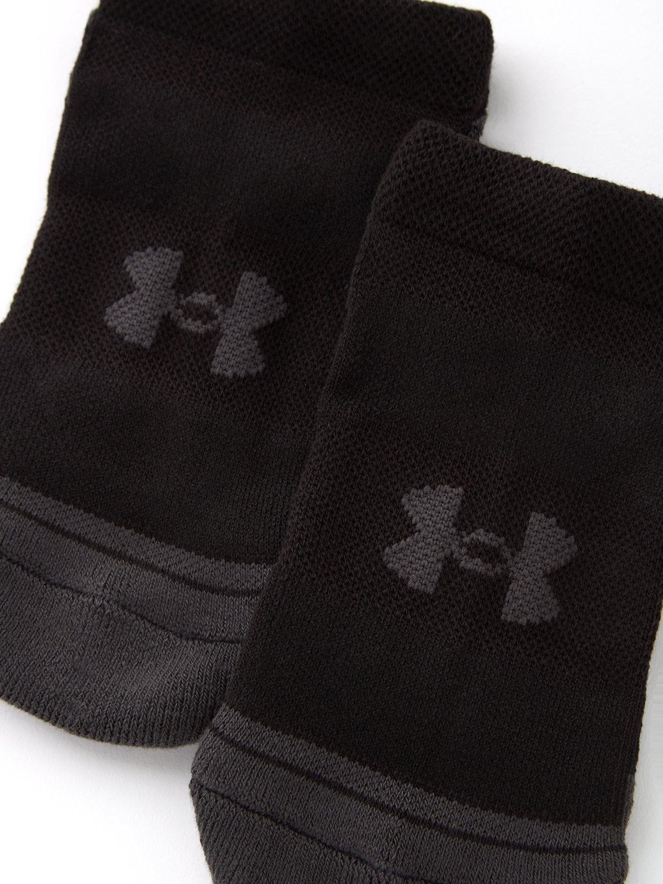 Image 3 of 3 of UNDER ARMOUR Kids Performance Tech 3pk No Show Socks - Black/Grey