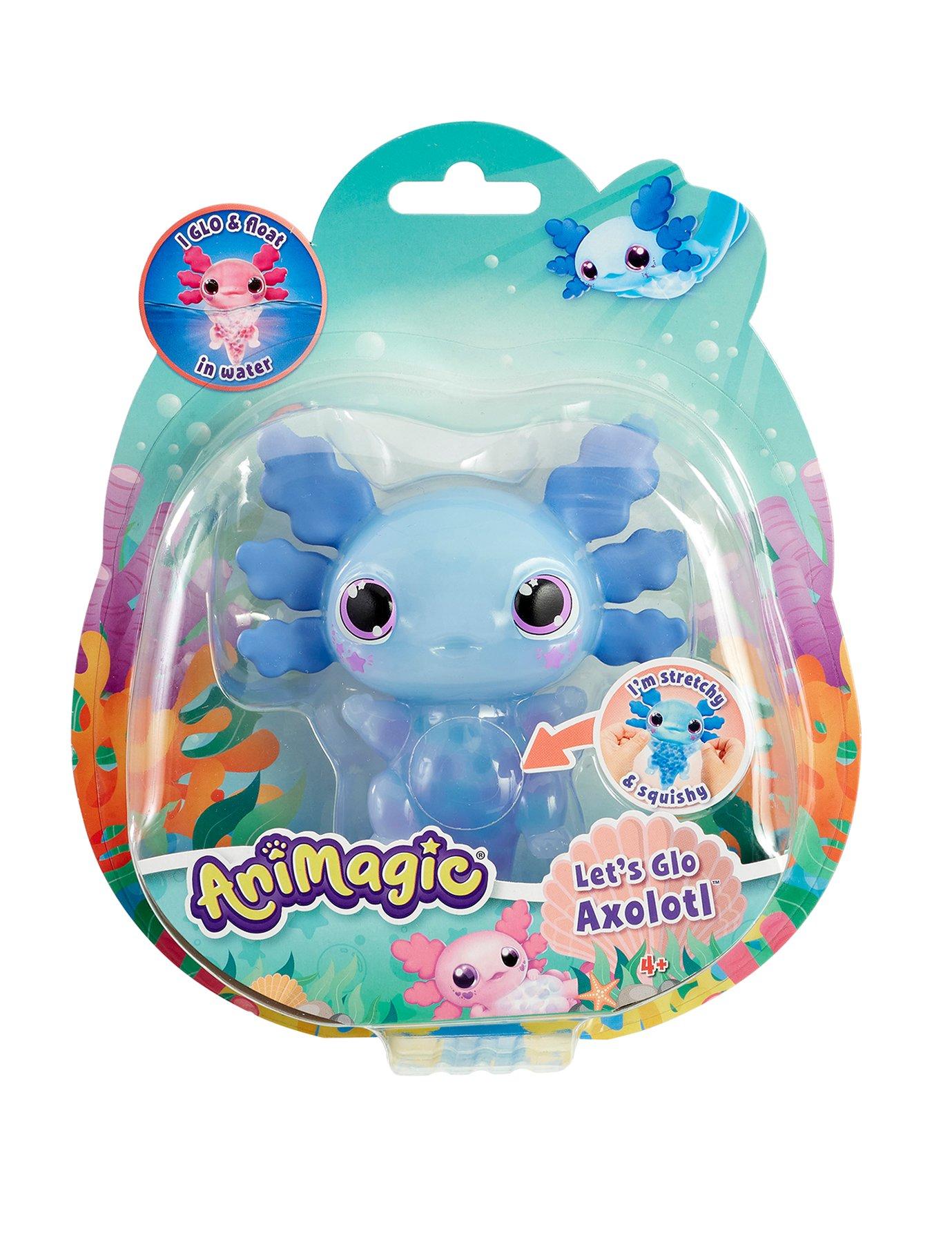 Image 1 of 8 of AniMagic Lets Glo Axolotl Blue
