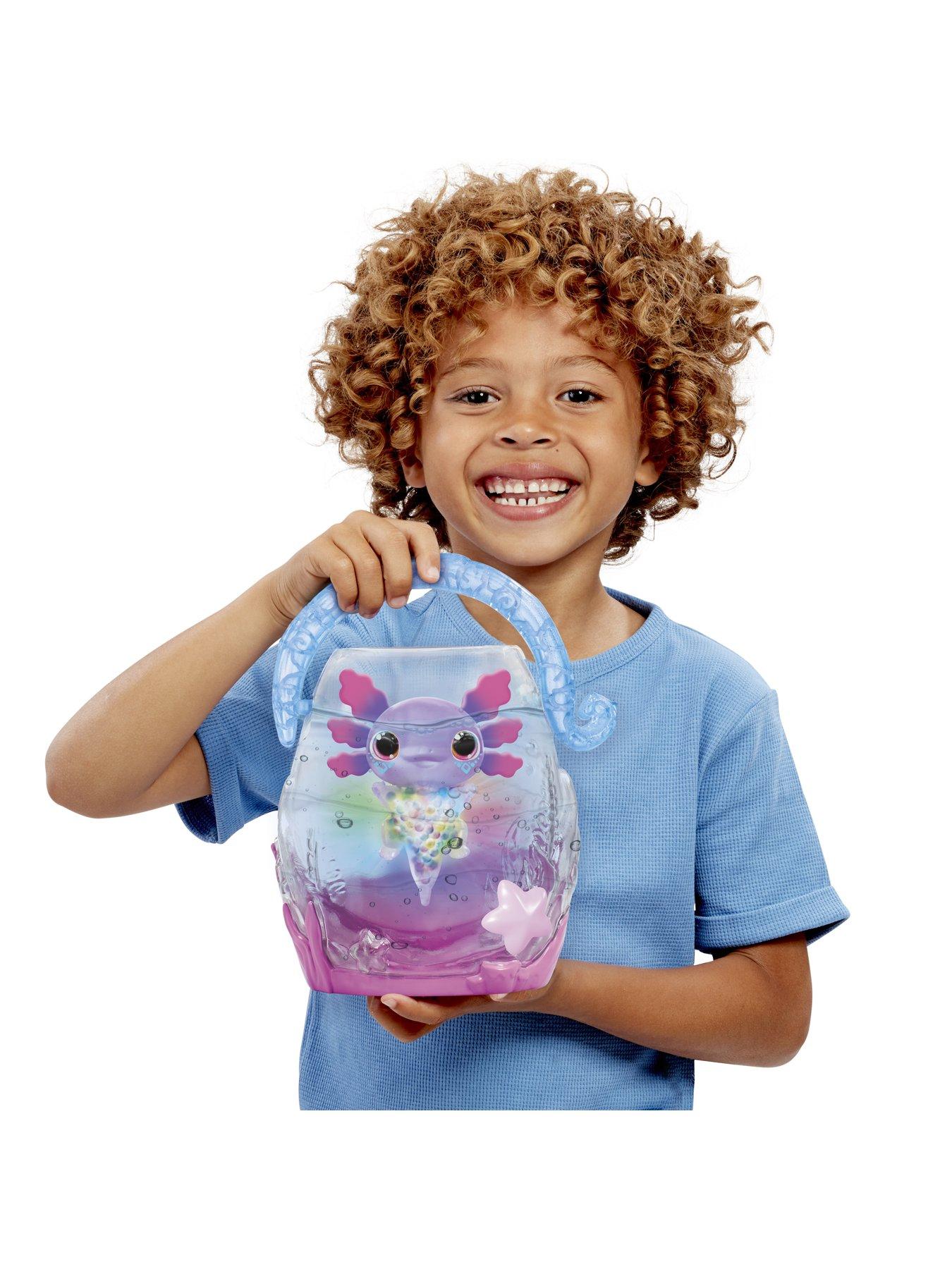 Image 5 of 8 of AniMagic Lets Glo Axolotl Bubble Reef Aquarium