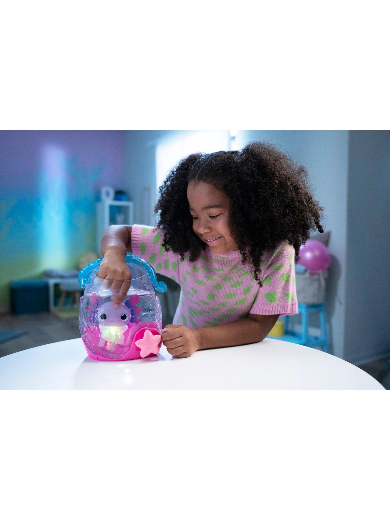 Image 6 of 8 of AniMagic Lets Glo Axolotl Bubble Reef Aquarium