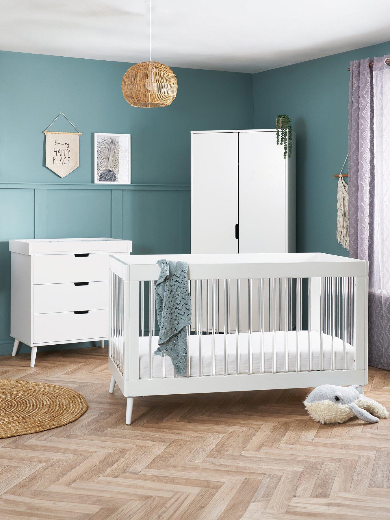 undefined Maya 3 Piece Furniture Set - White With Acrylic