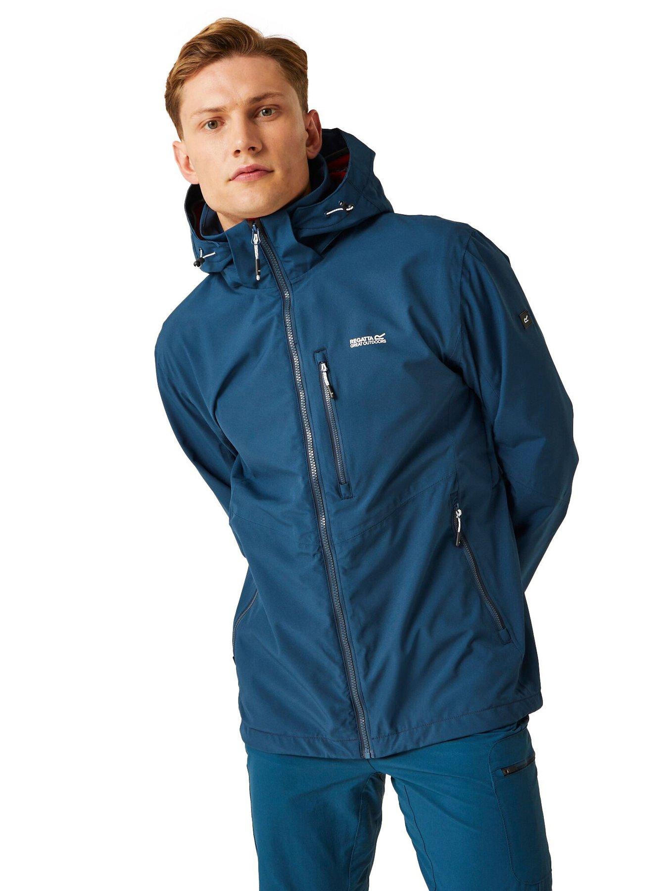 Image 1 of 6 of Regatta Mens Bosfield 2 Waterproof Shell - Blue