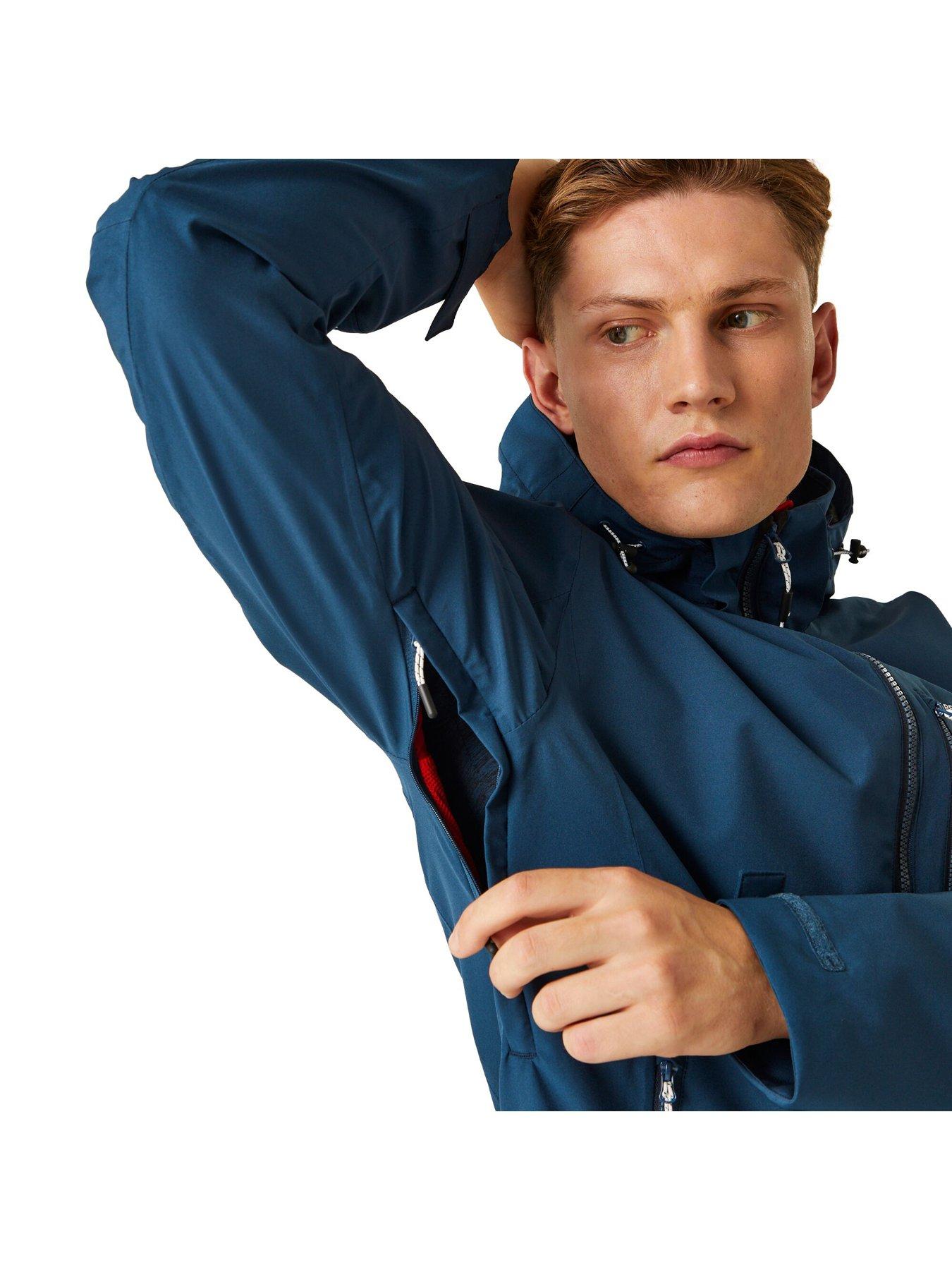 Image 3 of 6 of Regatta Mens Bosfield 2 Waterproof Shell - Blue