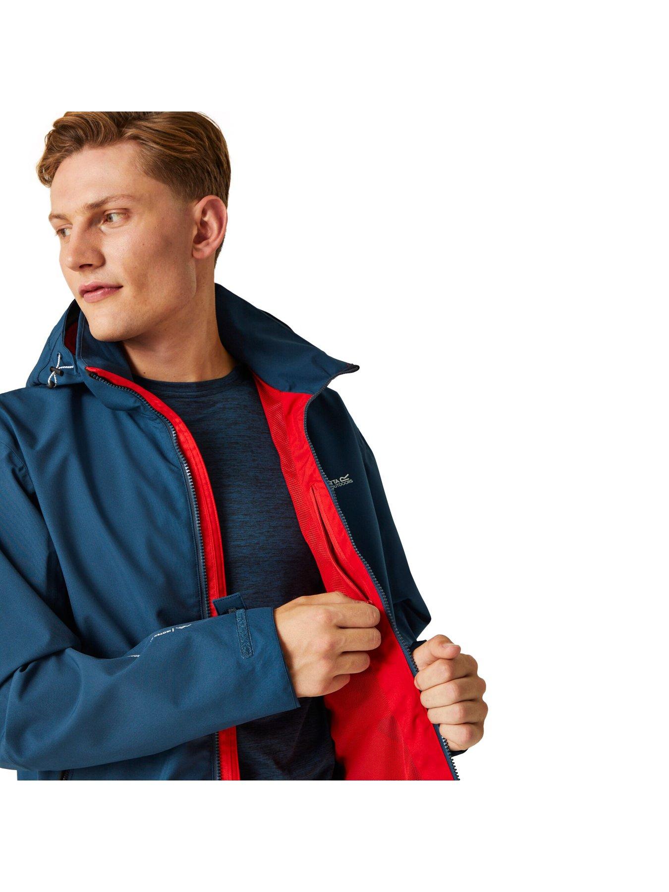 Image 4 of 6 of Regatta Mens Bosfield 2 Waterproof Shell - Blue