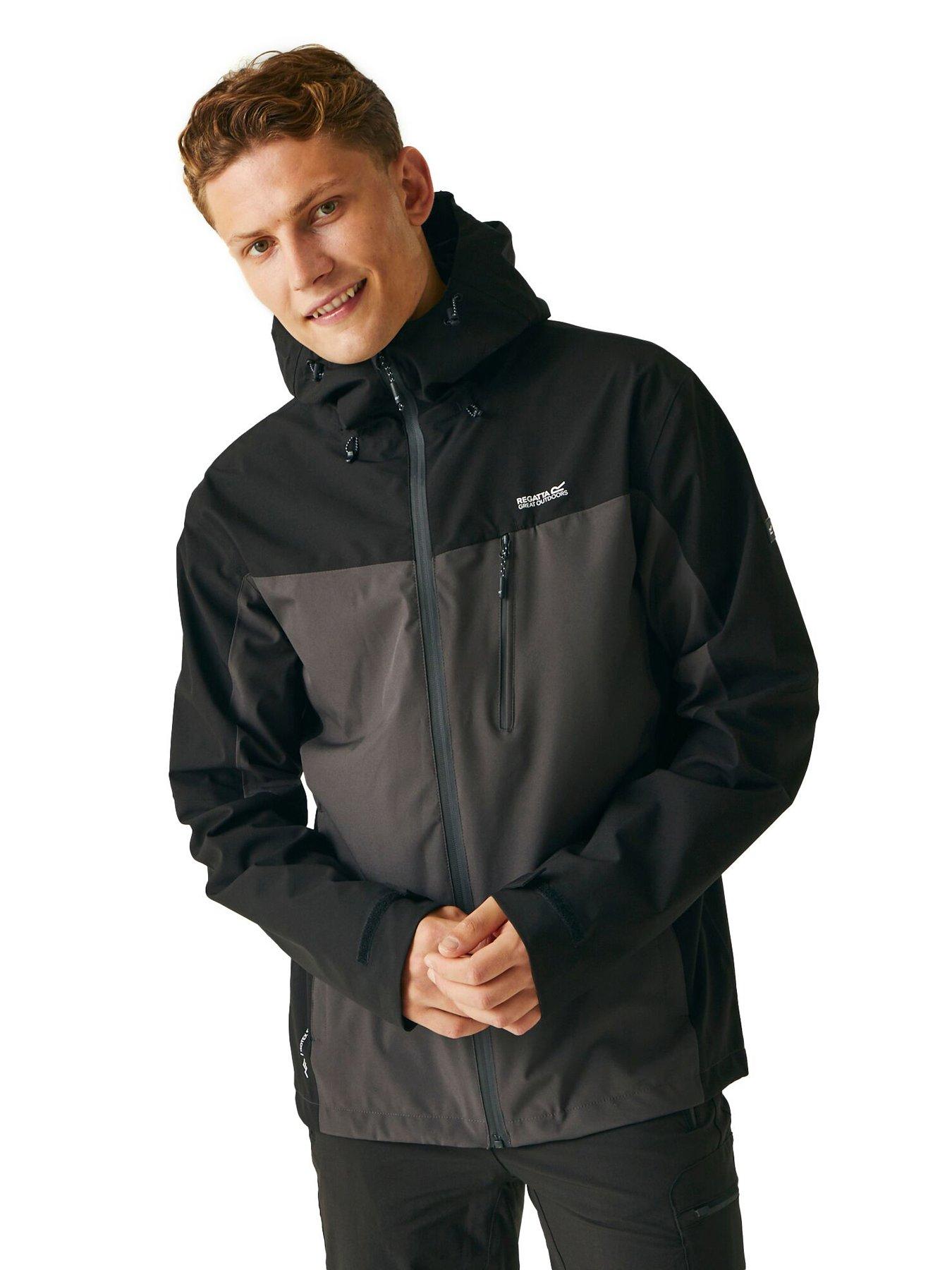 Image 1 of 6 of Regatta Mens Birchdale Waterproof Shell - Charcoal