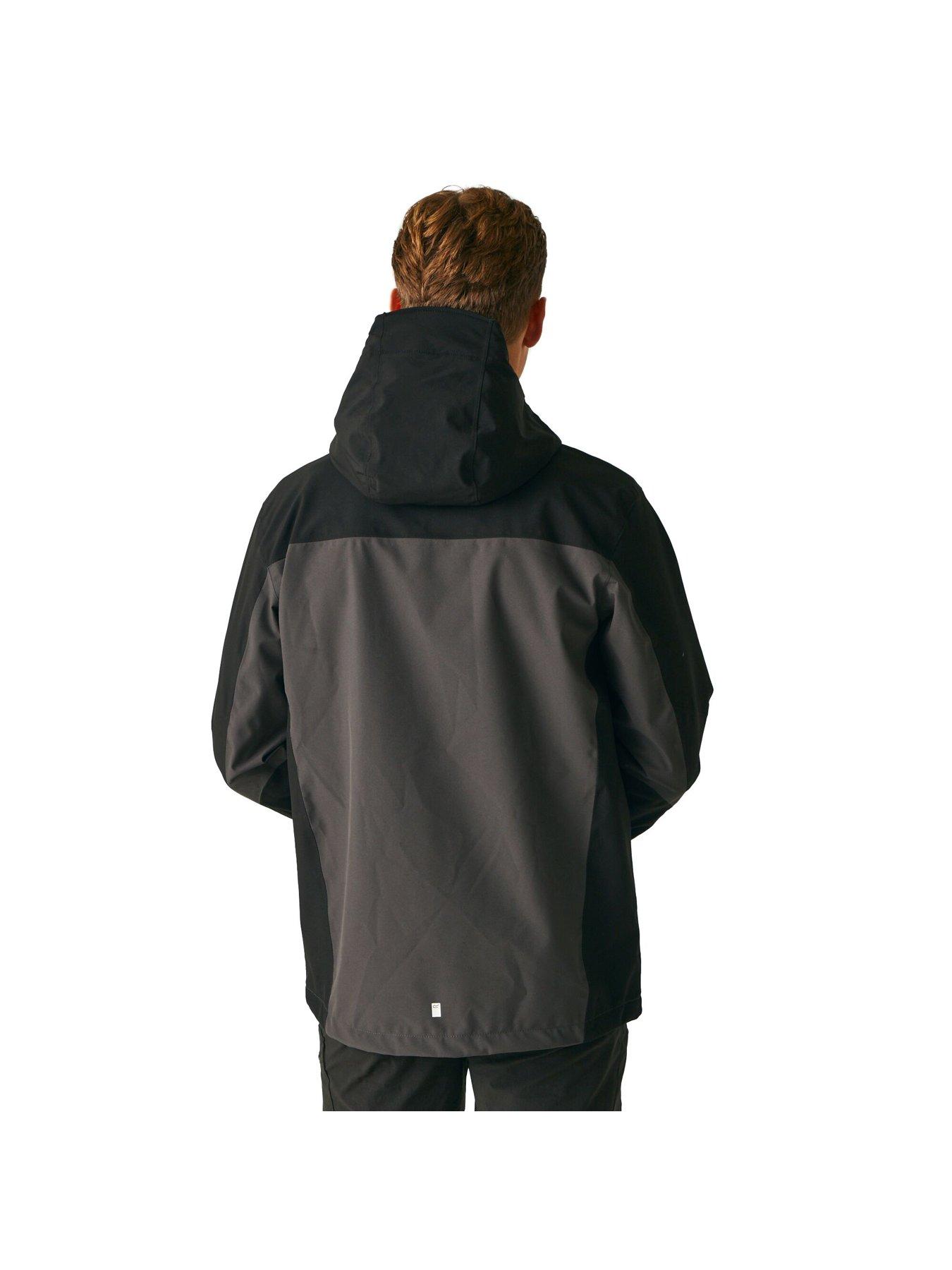 Image 2 of 6 of Regatta Mens Birchdale Waterproof Shell - Charcoal