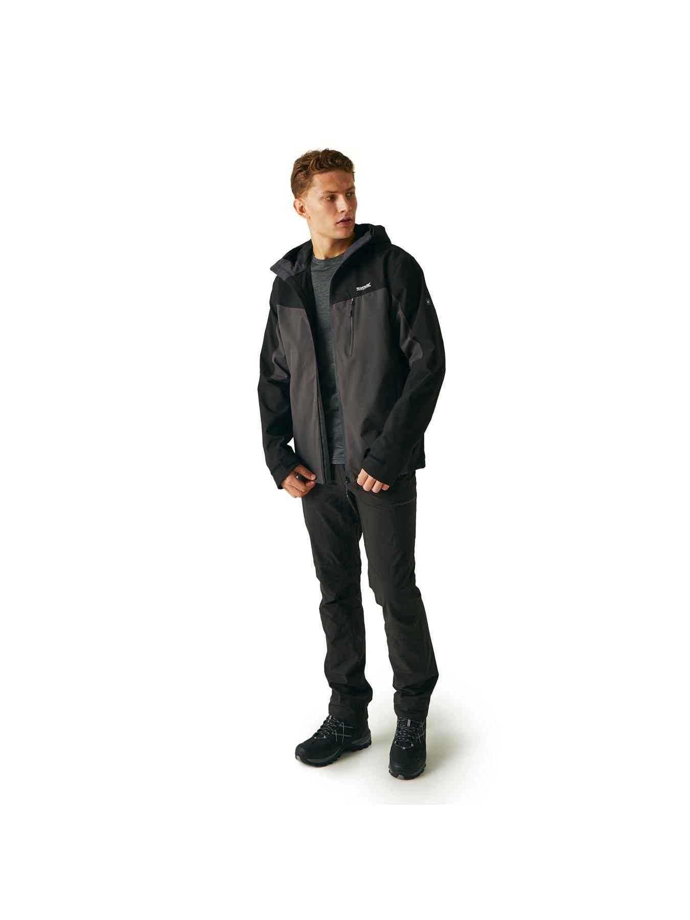 Image 4 of 6 of Regatta Mens Birchdale Waterproof Shell - Charcoal