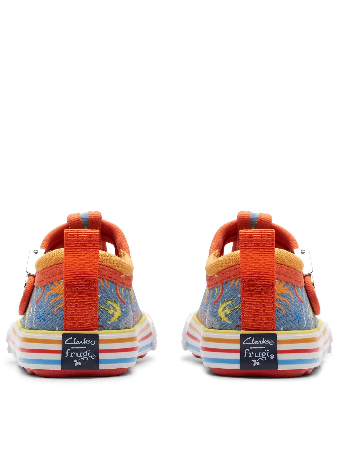 Clarks Toddler Foxing Fish T-bar Canvas Shoe
