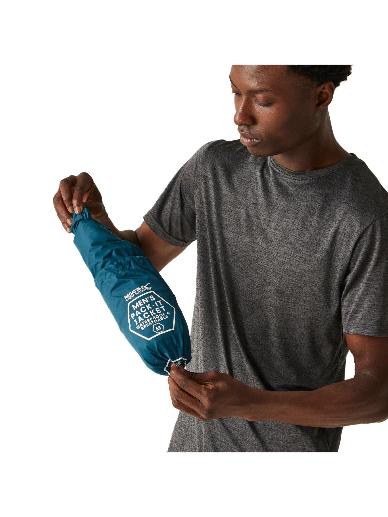 Image 3 of 6 of Regatta Pack It Waterproof Jacket Iii - Blue
